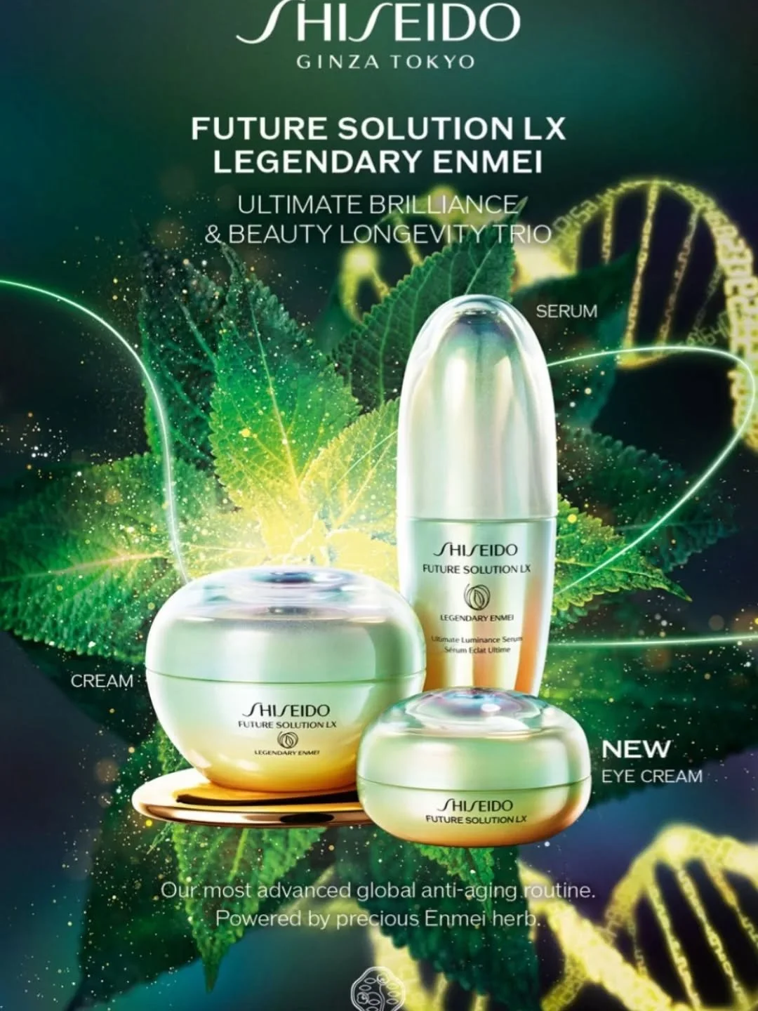 LX LENGENDARY ENMEI RANGE is @shiseido Premium range Formulated with Legendary Enmei Complex. It also has the amazing ingredient Green Treasured Silk Extract that improves the skin's RADIANCE. ✨️

In 1 Day ypur skin becomes softer, smoother and more 