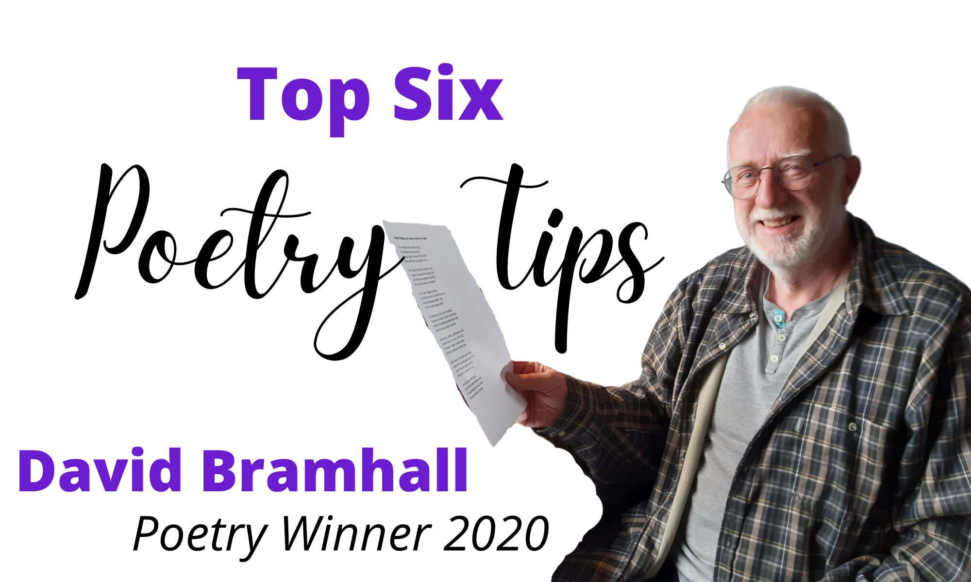David Bramhall’s Top Tips Writing Poetry — King Lear Prizes