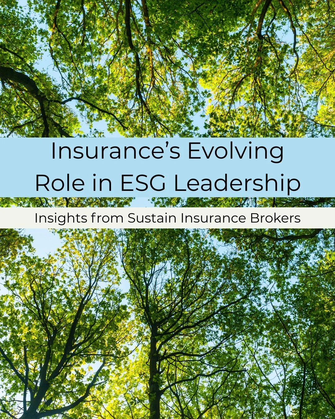 We&rsquo;re excited to share a new three-part guest blog series from ESGmark&reg; member @sustaininsurancebrokers, exploring how insurance can drive positive change across the sustainability landscape.⁠
⁠
🔹 How the UK&rsquo;s insurance industry can 