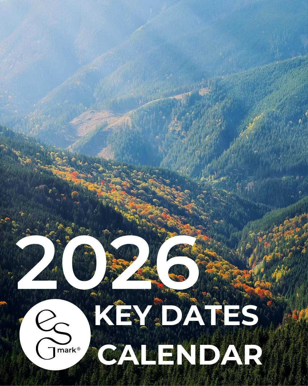 Stay on top of environmental and social awareness days, key religious holidays, and major UN ESG events in 2026.⁠
⁠
The ESGmark&reg; 2026 Key Dates Calendar is designed to help your organisation plan purpose-driven campaigns, strengthen ESG initiativ