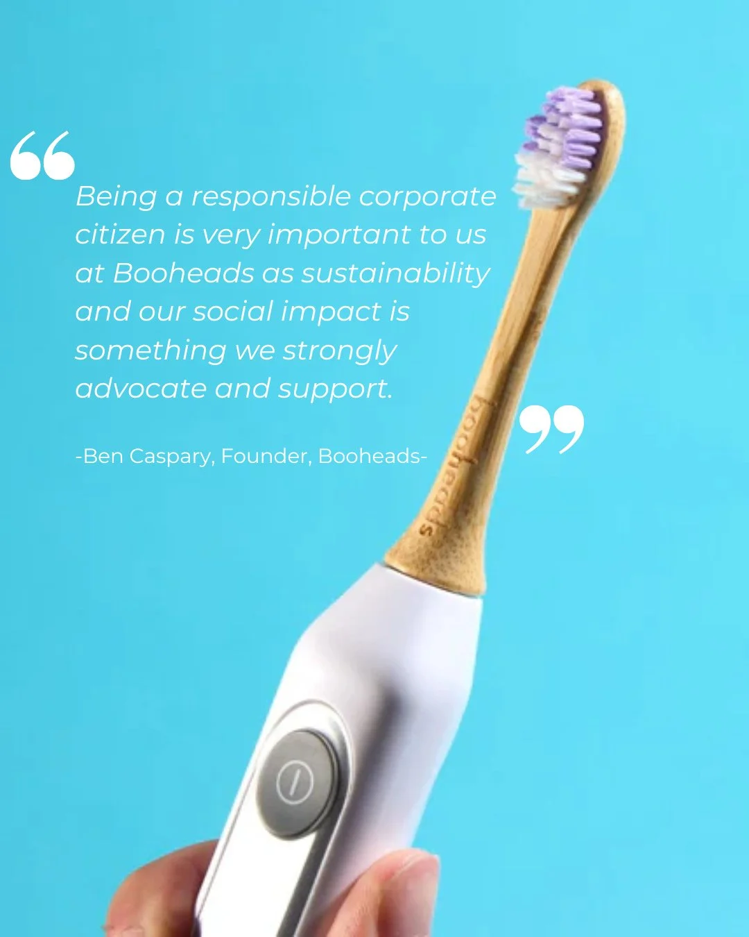 Booheads offers more environmentally friendly alternatives to conventional oral care with their biodegradable electric toothbrush heads, made using plant-based materials.⁠
⁠
Booheads has also just launched their new toothpaste! The hydroxyapatite too