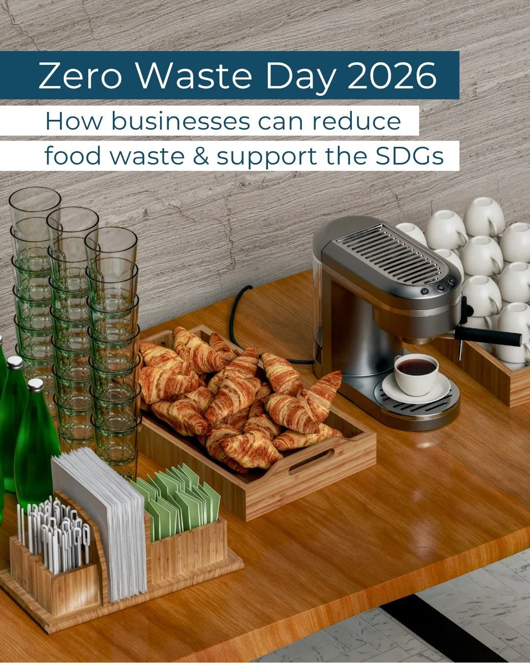 This #ZeroWasteDay focuses on food waste.⁠
⁠
For businesses, it is an opportunity to reduce environmental impact, strengthen ESG performance, improve efficiency and reduce costs.⁠
⁠
How to make a difference:⁠
♻️ Reduce waste⁠
🤝 Redistribute surplus⁠
