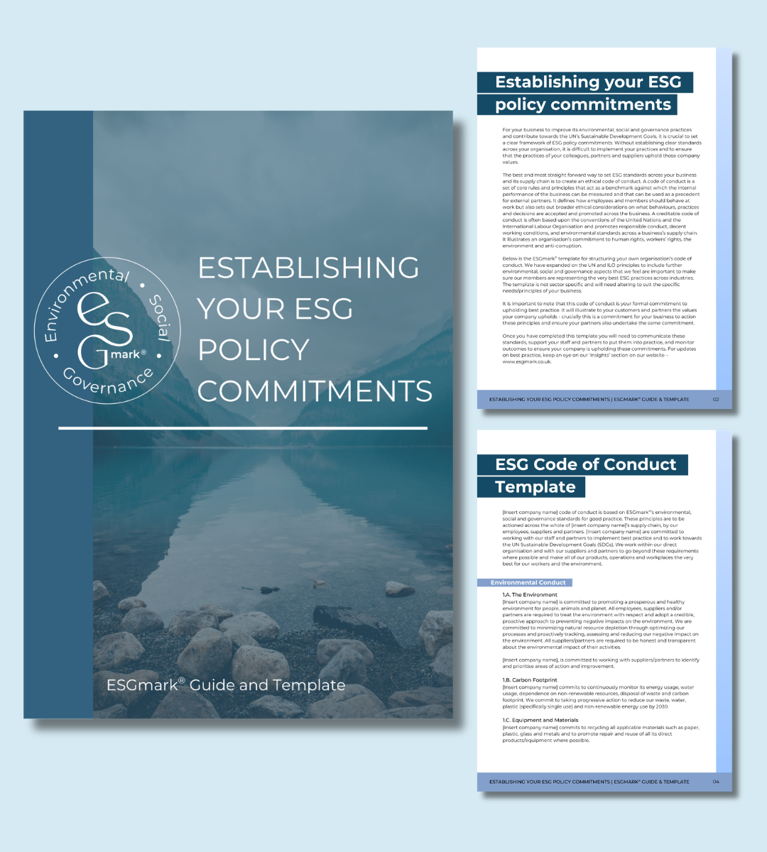 Establishing your ESG Policy Commitments - ESGmark® Guide and Template