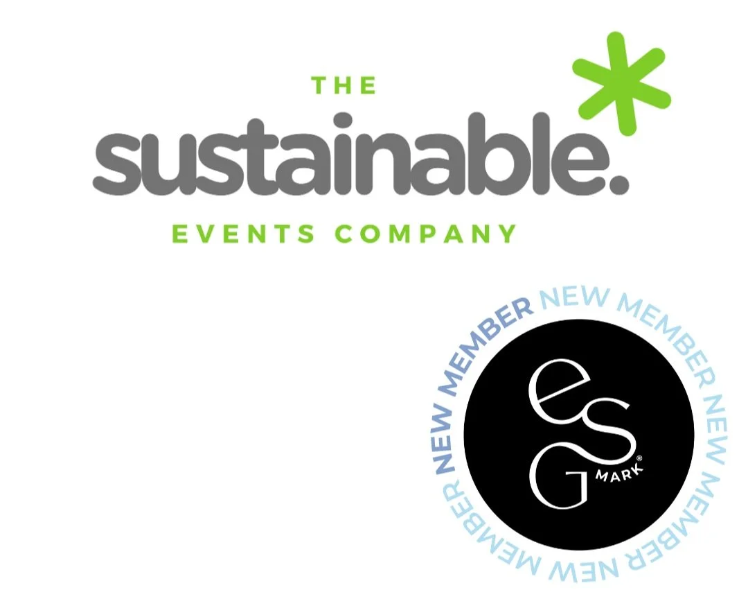 The Sustainable Events Company logo with ESGmark® Certification logo