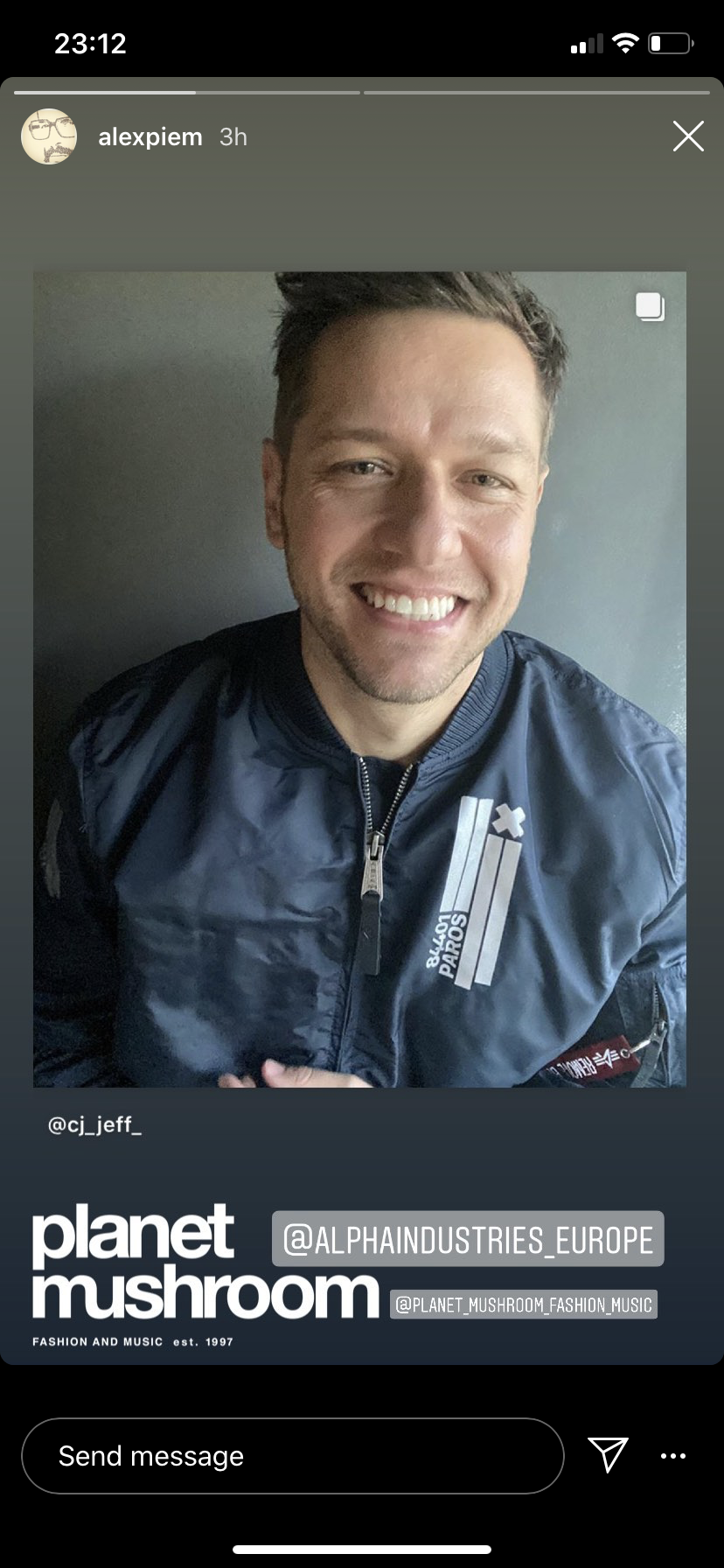 Alpha Industries + Planet Mushroom + Sodium Burn Creative 