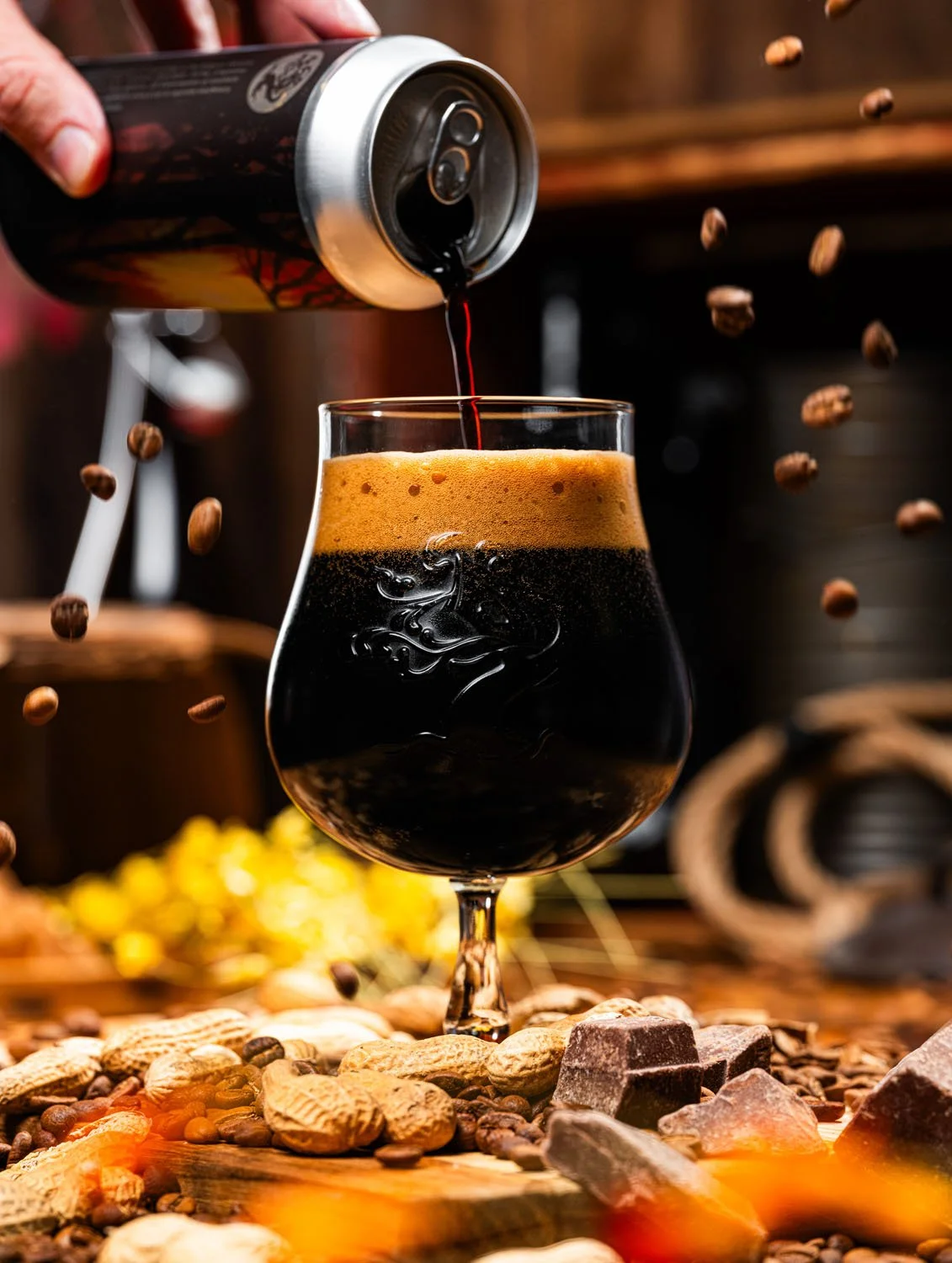 Hold On To Sunshine, or HOTS, as it's known to the brew and cellar crew, is easily one of our favorite Stouts.

It's rich but effortlessly drinkable, chock-full of roasty notes from house coffees and generous amounts of peanut butter. It tastes like 