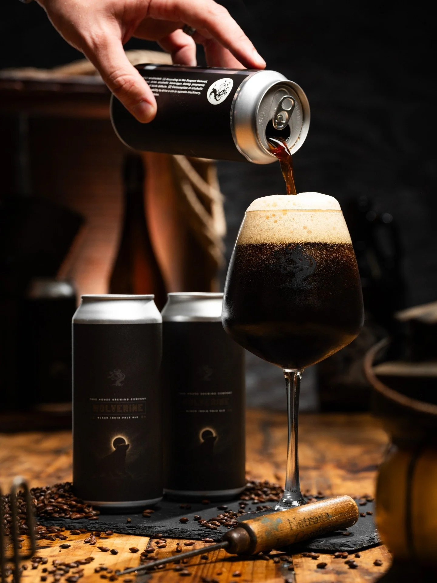 We've been on a tear with Black IPAs, and we've named this after the famously fierce Wolverine!

Citrus notes from Columbus and Citra complement a roasty malt bill, while a dose of Warrior hop extract bursts with lemon and pine sap. 

Black IPA is pe