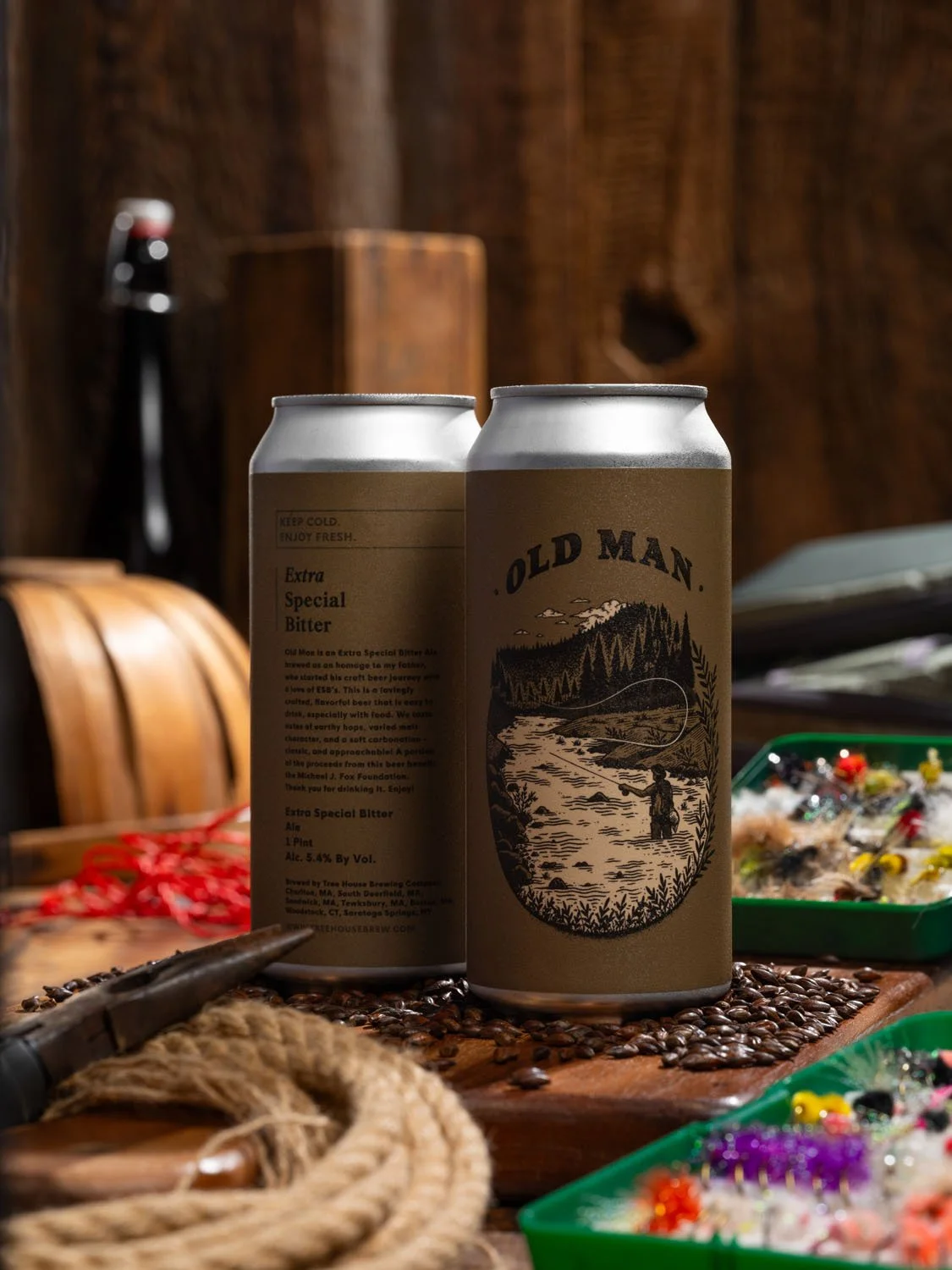 One of the oldest Tree House beers and the most special that we make.

Today, we're pleased to release a fresh batch of Old Man, our Extra Special Bitter.

Enjoy it. 🍂

#productphotography #productphotodaily #photography #craftbeer #treehousebrewing