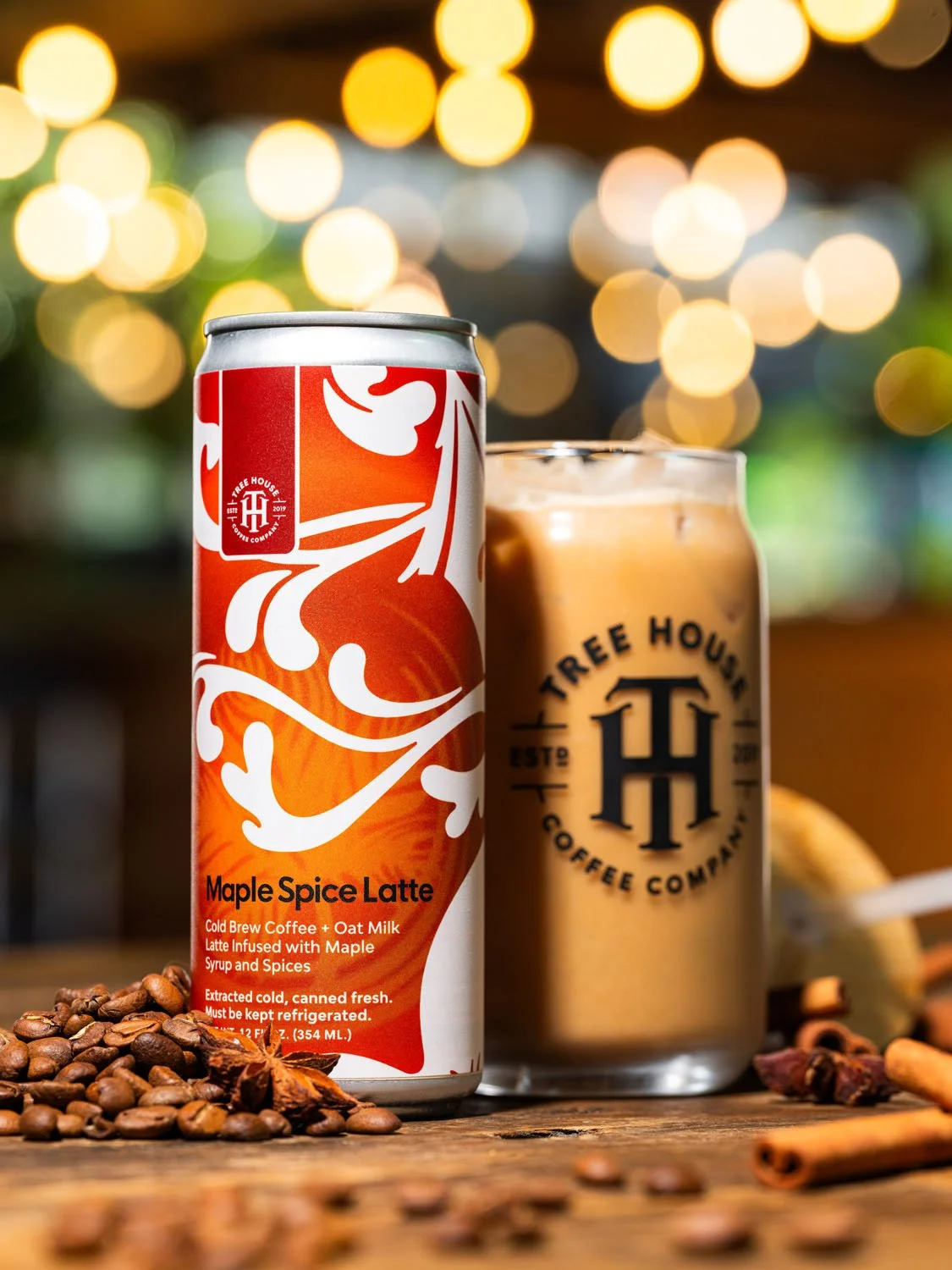 Here in New England, no one bats an eye if you ask for some maple syrup for your coffee instead of sugar. 

Maple Spice Latte takes it to the next level with homemade maple spice syrup. We simmer maple syrup on vanilla beans and cinnamon sticks until