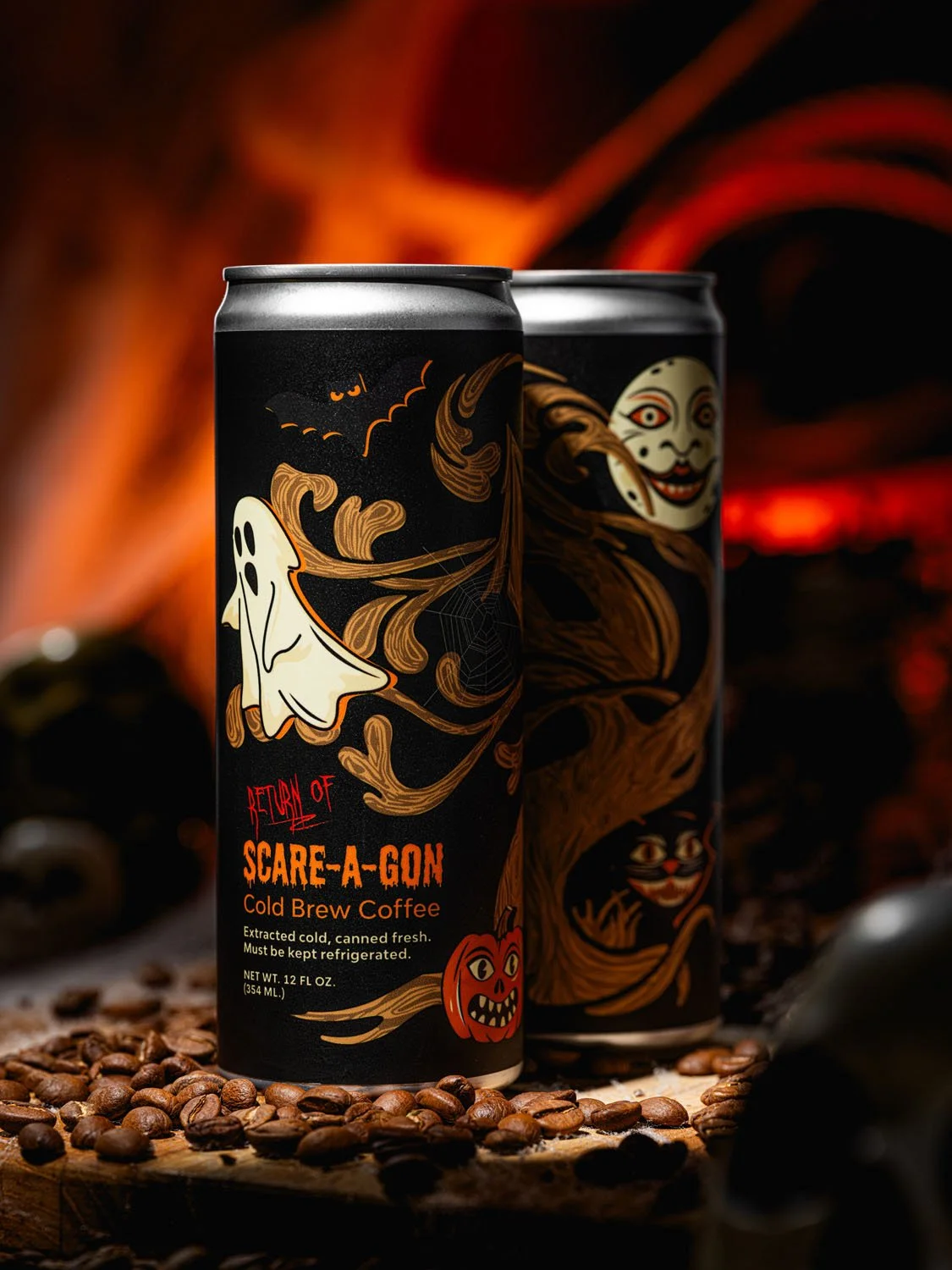 Paragon's evil twin is here for a limited time: Scare-A-Gon Cold Brew!

This special blend of house-roasted espresso leans away from its chocolatey counterpart and pops with notes of strawberries and cream, candy apples, and blood orange!

Don't be a
