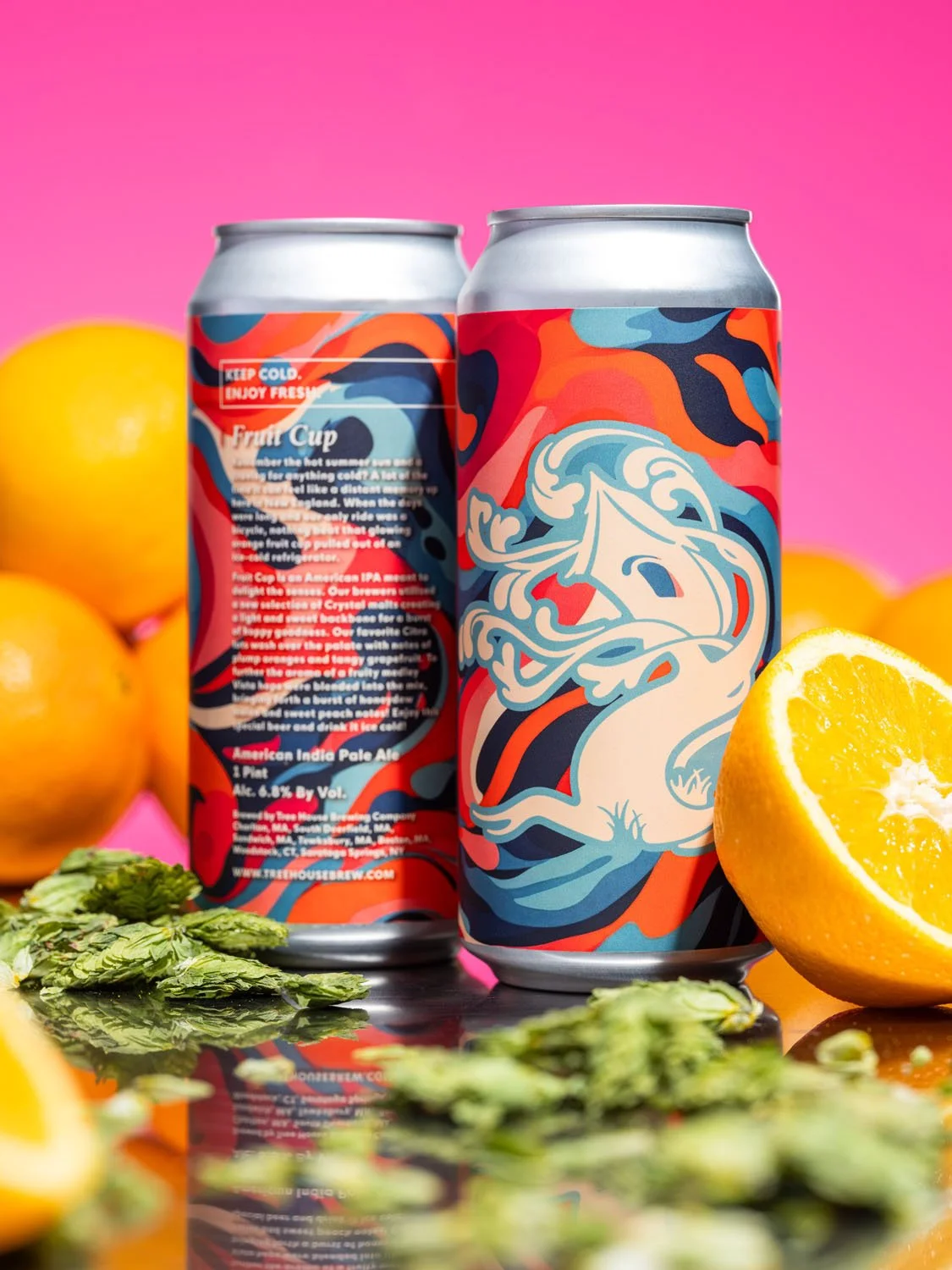 Fruit Cup is finally back.

Citra and Vista make quite the combo; together, they recreate the notes of a juicy medley that bursts from its sweet, light malt foundation!

We know it's afternoon - but it's been a busy day. There's still more to come. 

