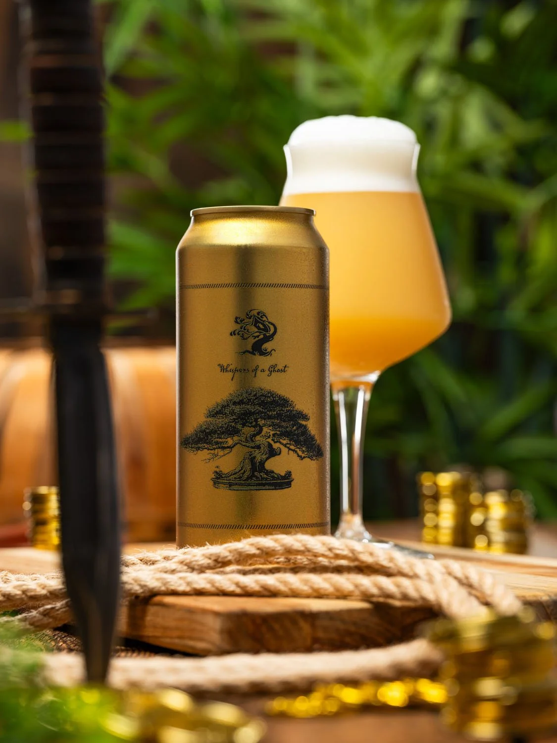 From a single trunk grow many branches, reaching to embrace the day again and again.
Whispers of a Ghost is a beer that reflects on our craft, our path within it, and the shoulders upon which we stand.
It's a Double IPA that exemplifies our singula
