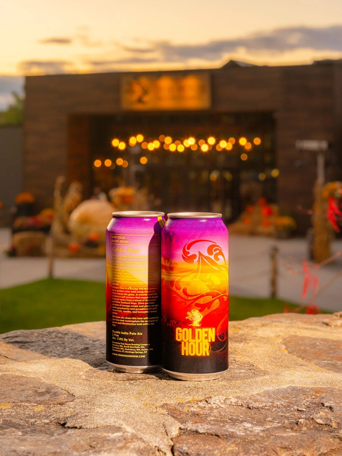 We've had a streak of amazing sunsets here in central Massachusetts, and it has us thinking about the magic of Golden Hour.

Golden Hour utilizes an extra creamy malt bill that supports bright tropical notes from a blend of American and New Zealand h