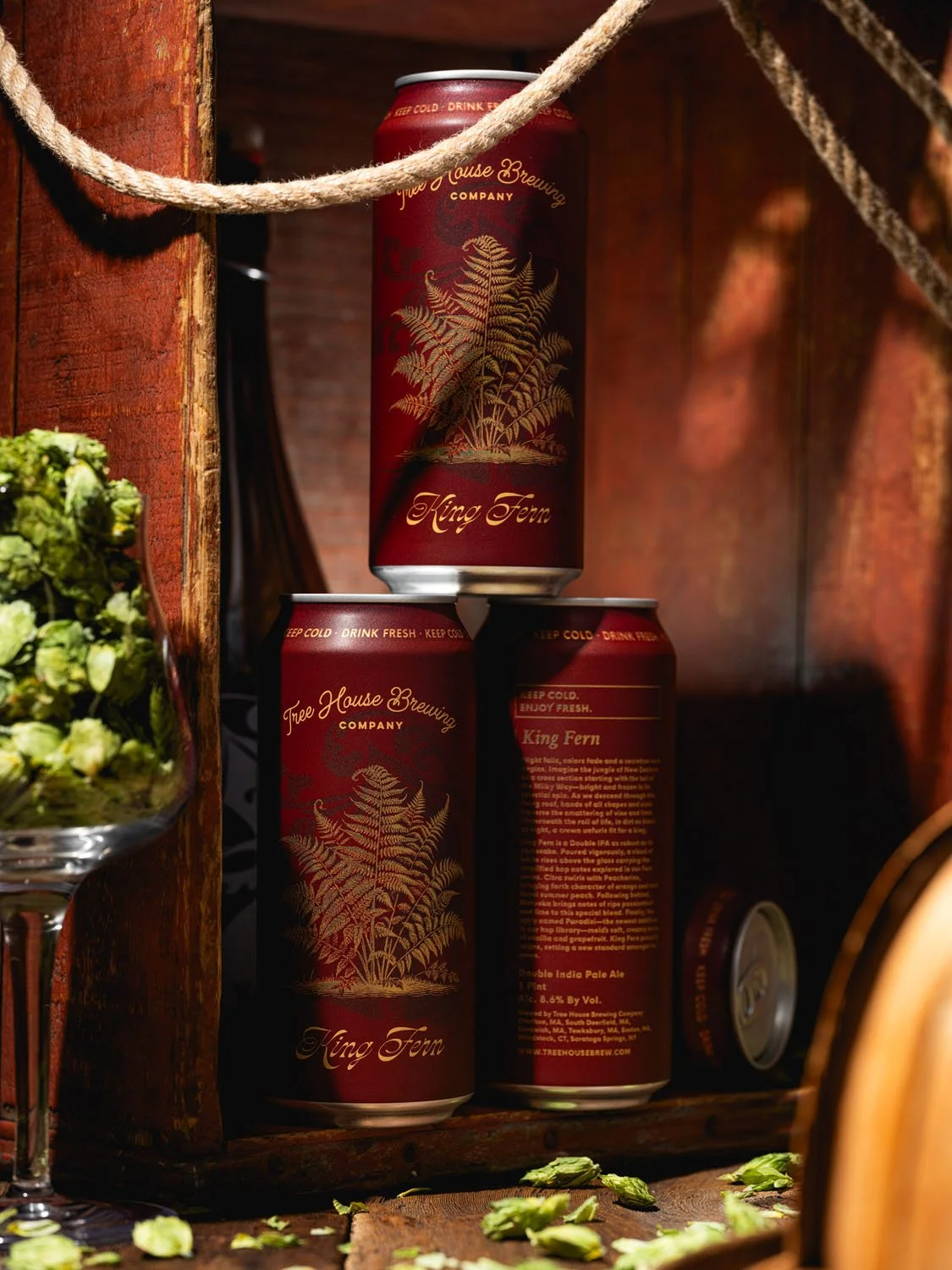 🚨🚨🚨

King Fern utilizes massive doses of Peacharine, Motueka, Citra, and Paradisi. These hand-selected lots evoke sweet and bright flavors of peach, lime, passionfruit, and vanilla bean.

Our Fern series is a collage of everything New Zealand hops