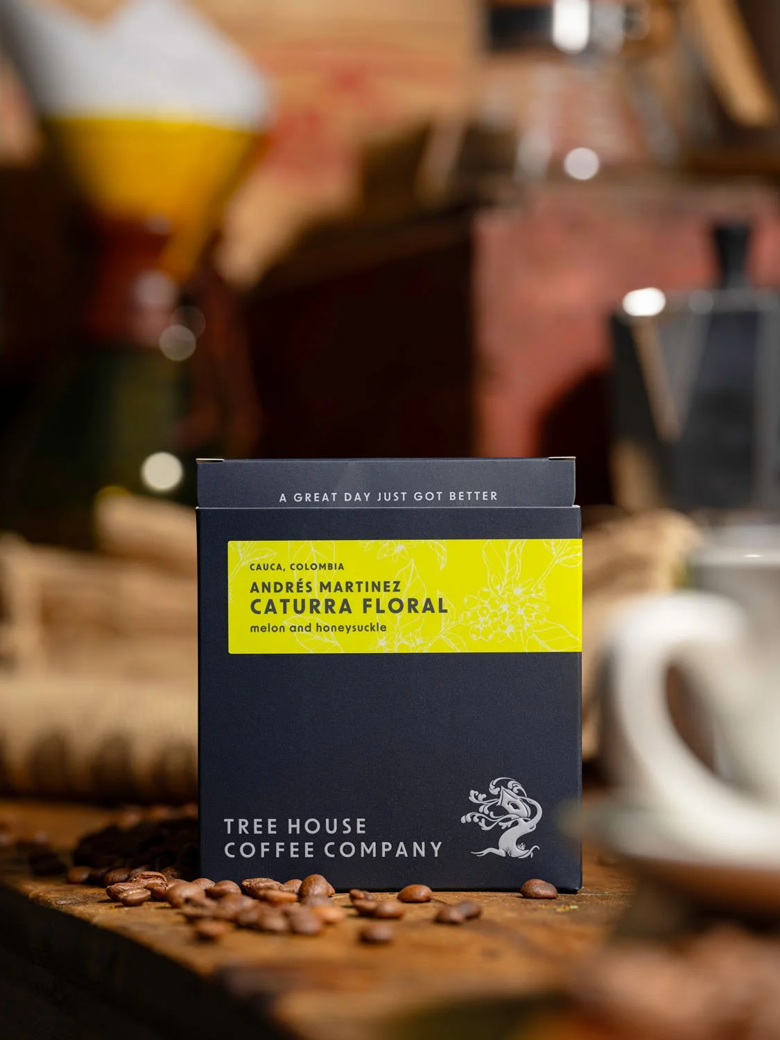 Today's first release is a wholly unique single-origin coffee anaerobically fermented with beer yeast. It is an exceptional coffee, to be sure.

'Caturra Floral' coffee is a result of the work and passion of Andr&eacute;s Martinez, a 29-year-old bioc