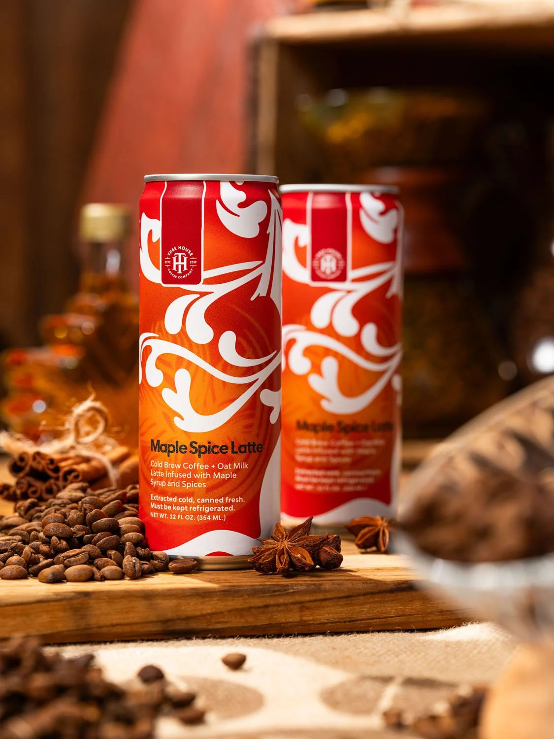 Maple Spice Latte!

With temperatures entering the negatives this weekend, we thought it was a good time to bring back the ultimate cozy, creamy latte.

This iconic treat uses a blend of house-roasted coffees, oat milk, maple syrup, vanilla beans, an