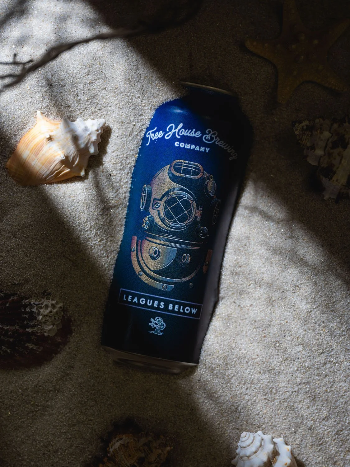 Just below the surface, colors fade as we sink into the formless deep.

Leagues Below is a deceptively light-bodied Belgian Stout despite its impenetrable black color. To craft it, we used a Belgian yeast strain, a traditional malt bill, and a flash 