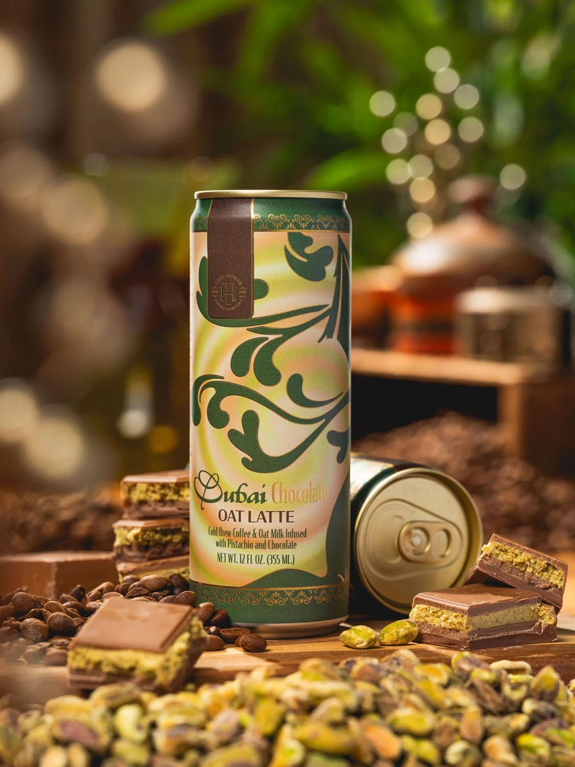 Our hugely popular Dubai Chocolate Oat Latte has returned!

The hype is real.

Dubai Chocolate Oat Latte begins with a homemade chocolate pistachio syrup made with organic golden sugar, Ethiopian cacao nibs, and pistachio paste. We then infused this 