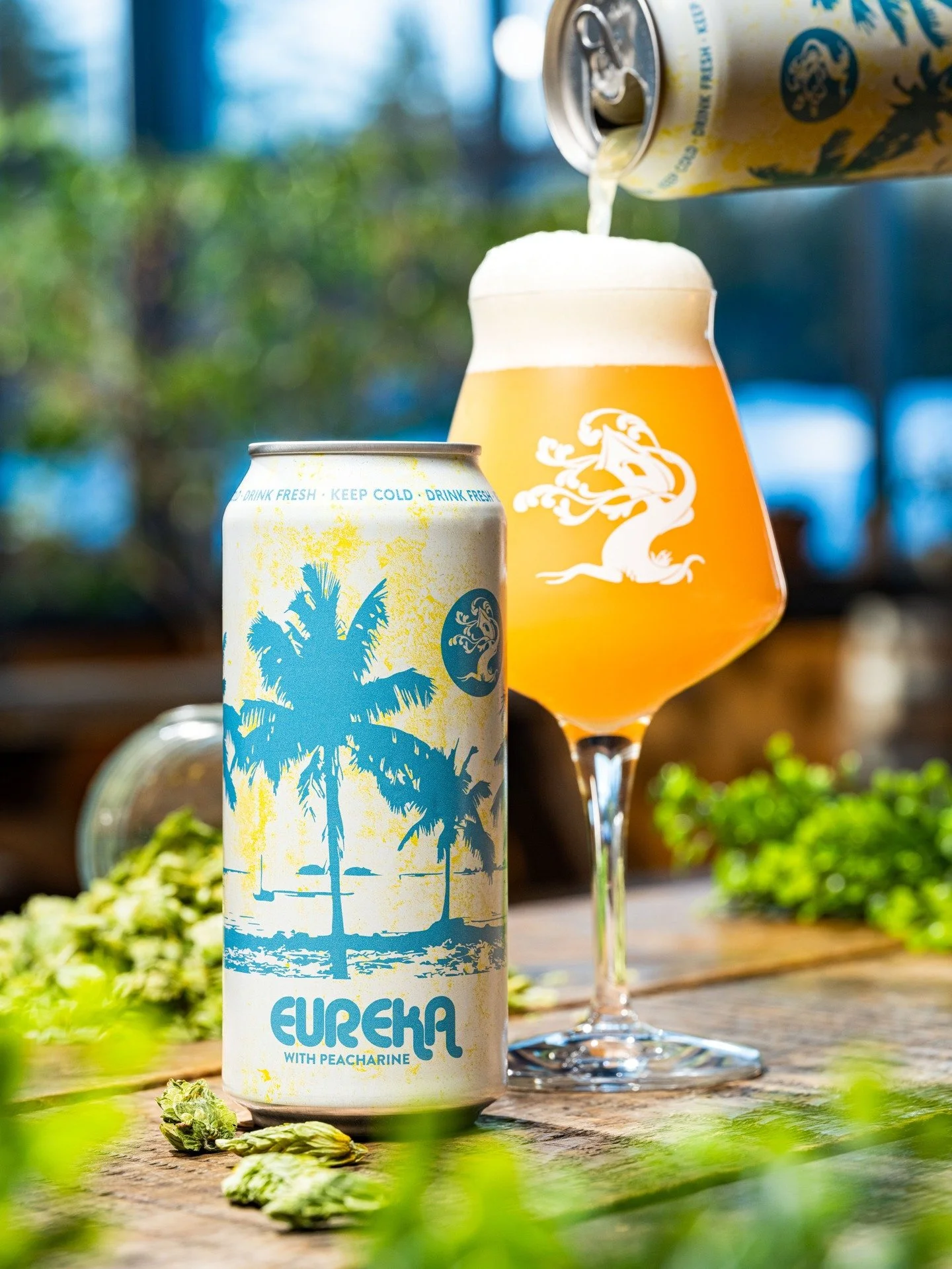 Peacharine, please!

Eureka is a quaffable Blonde Ale that is even lovelier, with delicate stone-fruit notes imparted by hand-selected Peacharine hops.

The can's got us feeling real nostalgic. What a gem!

#productphotography #productphotodaily #pho