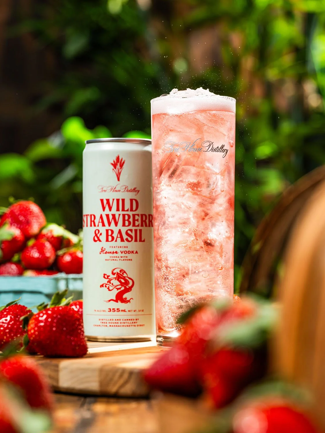 Spritzy. Bubbly. Delicious!

Wild Strawberry Basil Vodka Soda. It's as good as it sounds, which is why we didn't give it a fancy name.

Scratch made with our own grain spirit, we may have to build an entirely separate distillery just to keep this in 