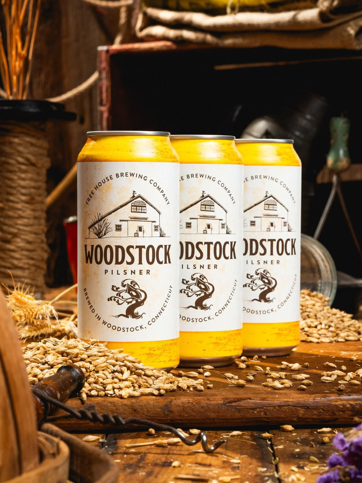 Woodstock Pilsner returns and is zippy as ever. Its crisp base is made with Connecticut-grown malts and noble German hops. 

It&rsquo;s a special thing to drink a beer made with ingredients grown a stone&rsquo;s throw from where you&rsquo;re sitting.