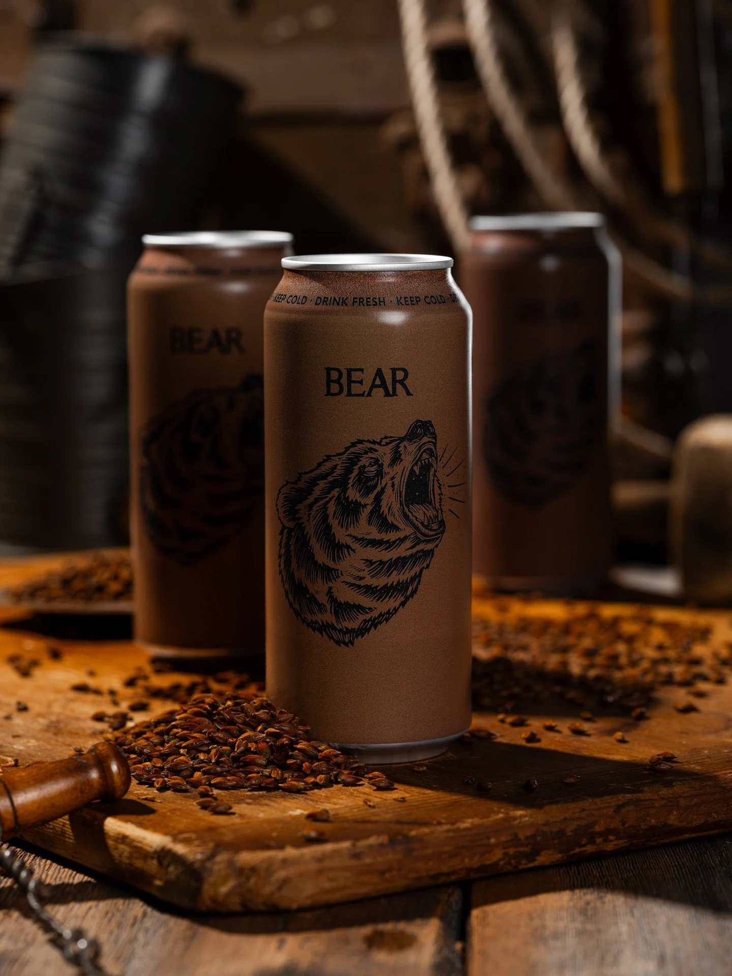 Are you one of the few who haven't tried Bear? 

It is time, my friend.

Bear is our American Brown Ale that perfectly balances our love of malt complexity and bold hoppy flavor.

Pouring a deep brown, the glass fills with aromas of toasted brown bre