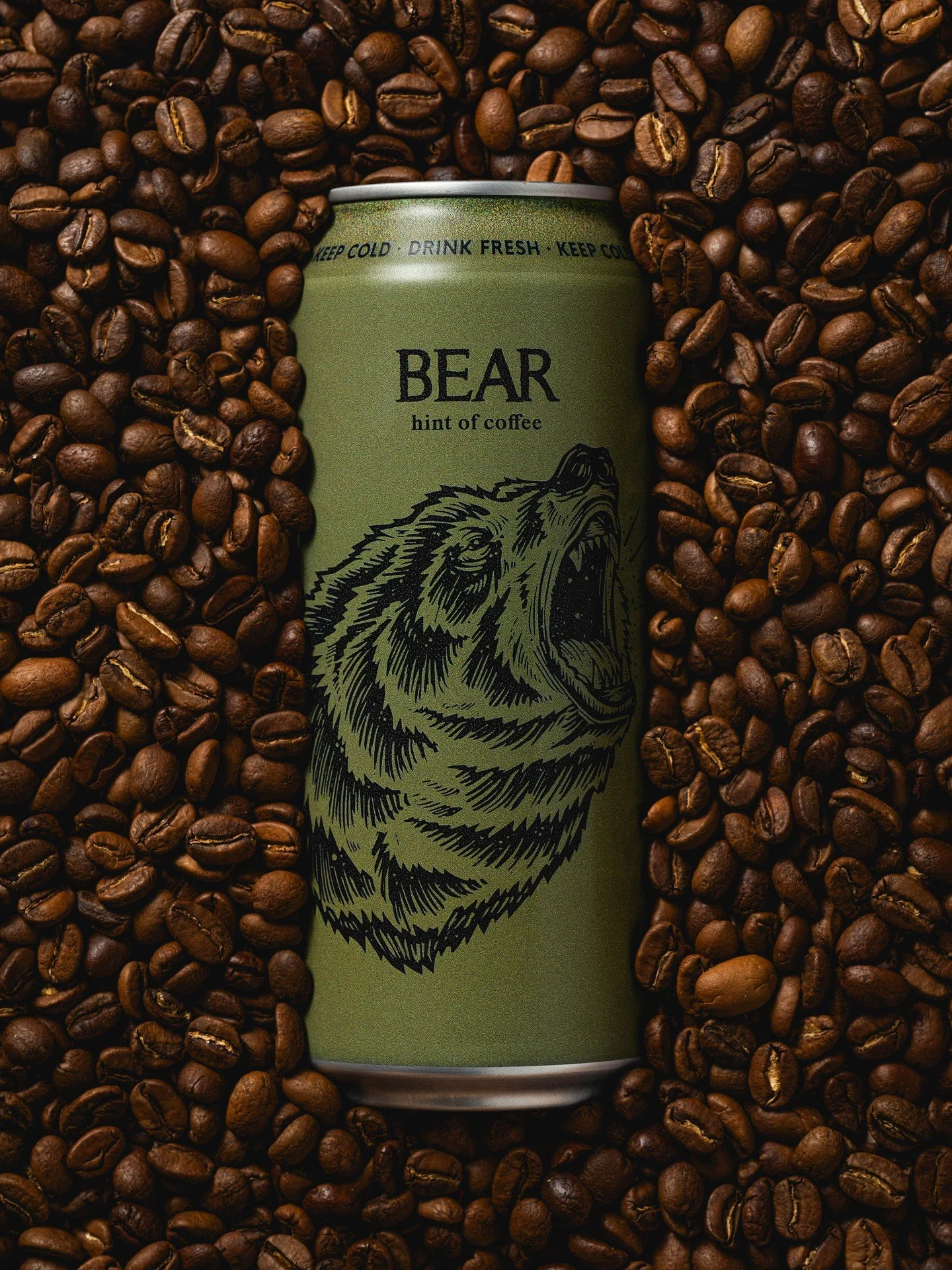 Bear with just a hint of Coffee to shake off that hibernation. 

As soon as the beans are roasted and off-gassed, we bag 'em up and let the beer flow. Bear, conditioned on our house beans, is an aromatic delight; it complements this old standby like 
