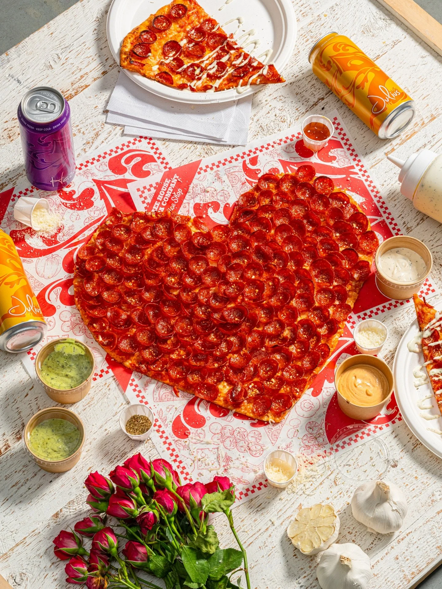 We choose you (and double pepperoni, always).

&hearts;️&hearts;️&hearts;️

The shape of this pizza is for celebratory purposes only.. the double pepperoni and dipping sauce, however, are as real as our love of Julius.

Happy Valentine&rsquo;s day, g