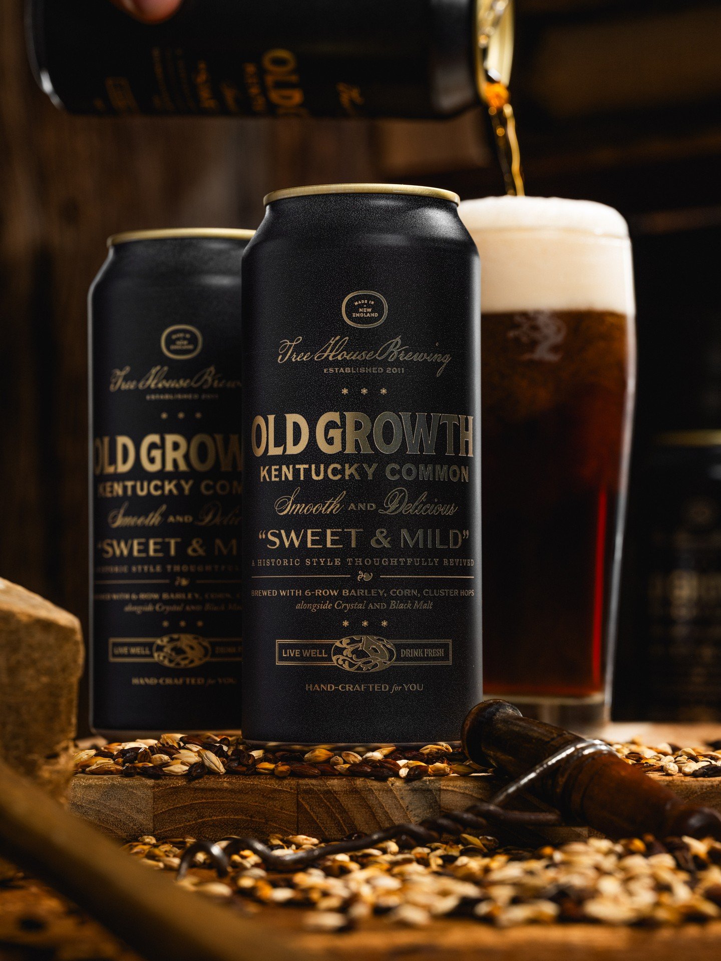 The past is alive for those willing to make it.

Old Growth, our Kentucky Common, returns today, once again giving us a glimpse into the country's brewing past. It's a delicious and easygoing ale with notes of caramel, sweet corn, and a hint of flora