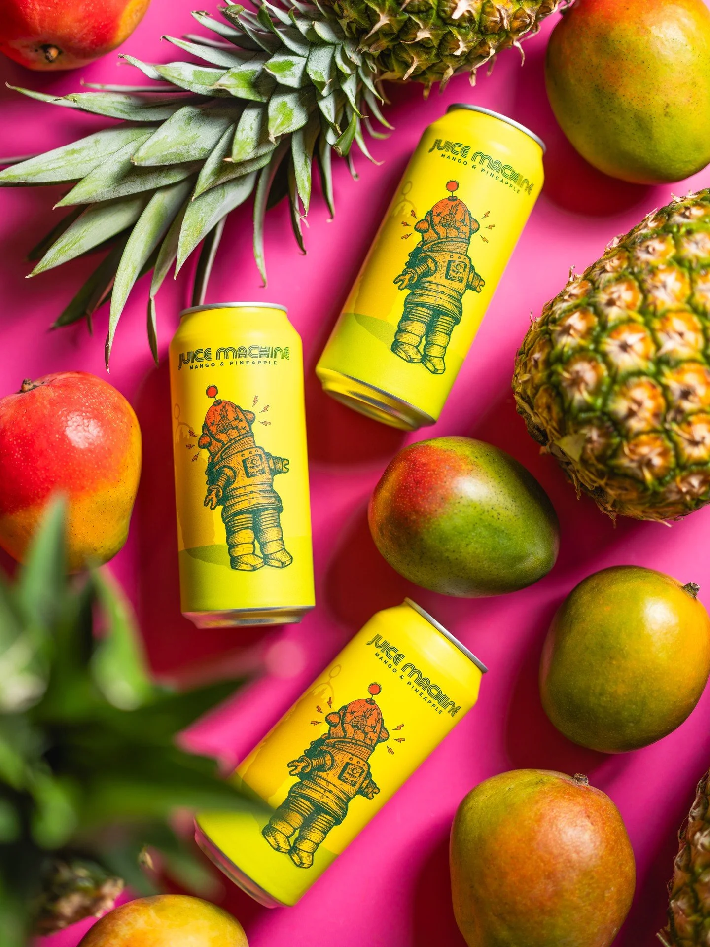 We loaded the Juice with our favorite hops and generous additions of mango and pineapple pur&eacute;e for good measure.

So, so tasty.