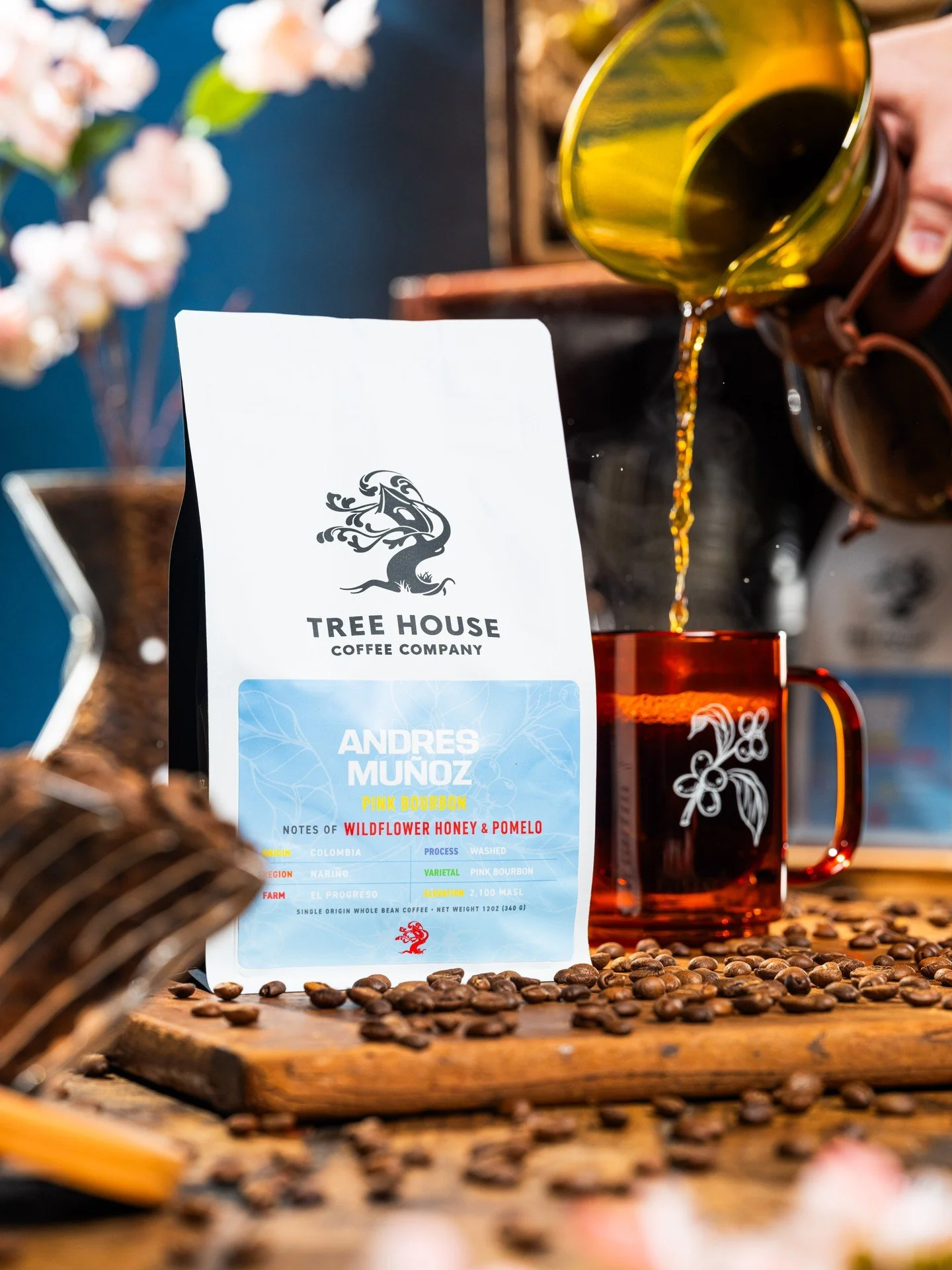 We also offer this special variety in whole-bean form. The pomelo and grapefruit aromatics bloom with the initial pour-over, and its inherent honey notes create a wonderfully warming finish. Served hot with your favorite creamer, you may find yoursel