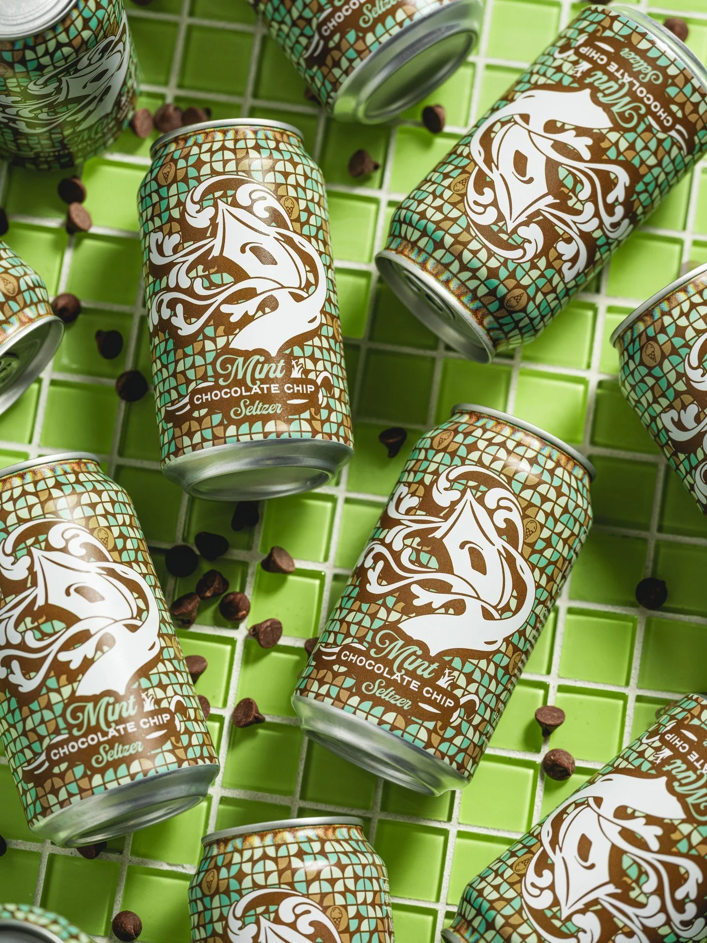 All things green, and the ice cream truck is open for business.

Mint Chocolate Chip Seltzer was spun fresh this morning with a zing of mint on the nose and a hint of dark chocolate that lingers between sips.