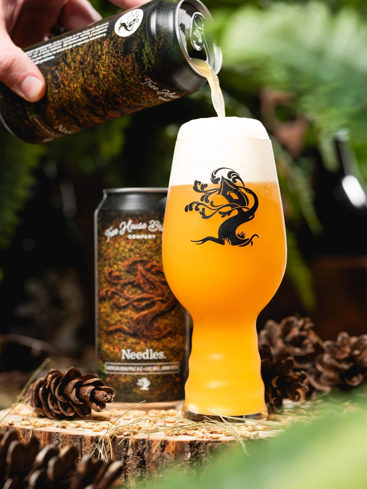 Needles is an American IPA crafted in honor of the trees that bring color to our frozen landscapes.
We've been celebrating Green this week, our tropical forward core beer, so we thought it was an apt time to push the "needle" in the other d