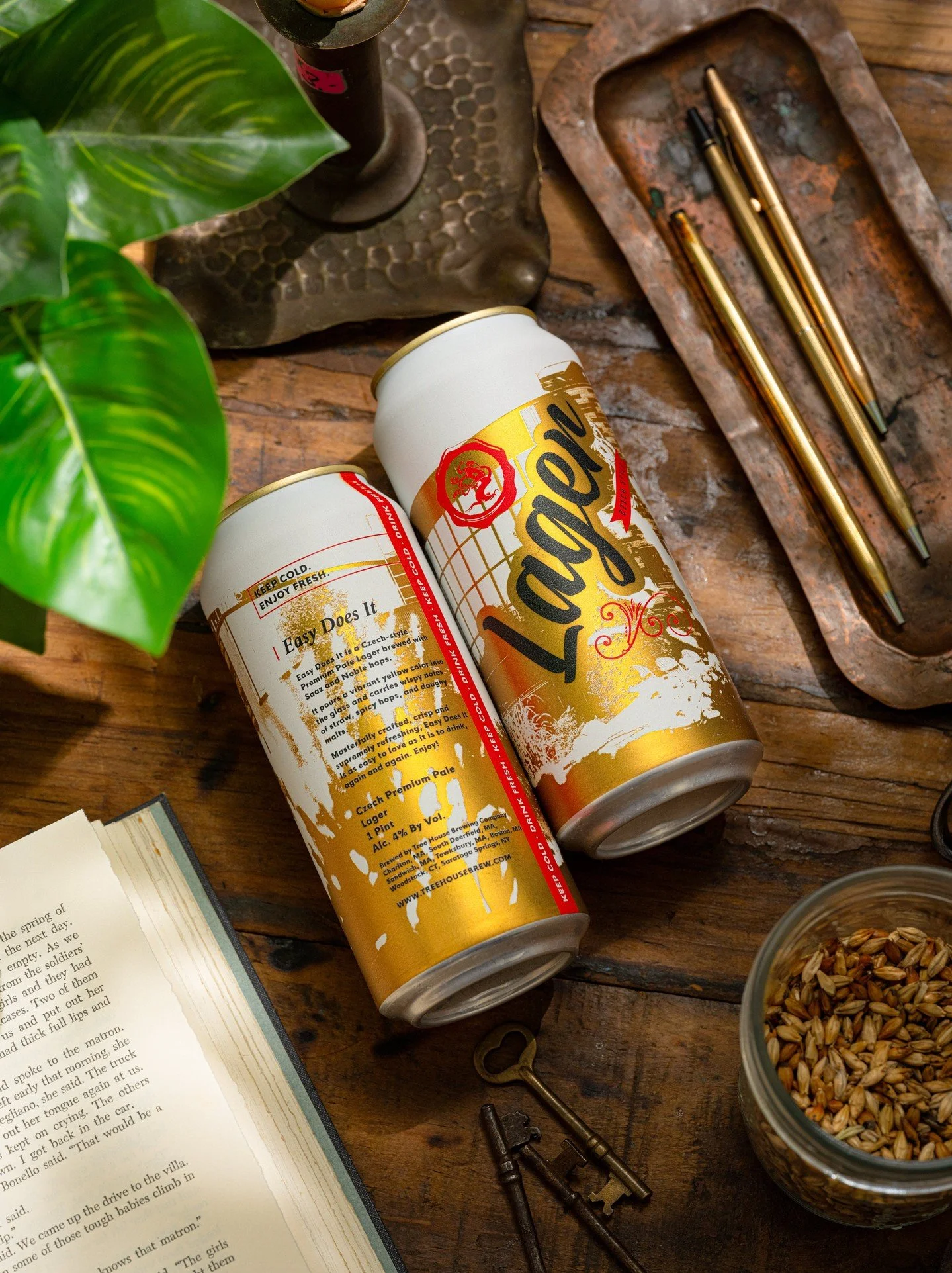 Easy Does It is the motto when we're making this crushable Czech Pale Lager.

This delicate entry into our classic-style program received a heavy dose of carbonation via spunding, a process in which the tank is sealed and set to a specific pressure, 