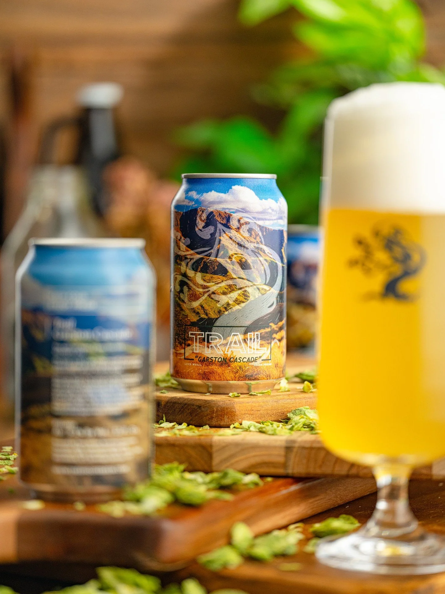 Trail Garston Cascade is a beer unlike anything else we make. It's a concise expression of the brewery we've worked so hard to become.  Beneath a wave of tropical citrus and pine lies a zippy Pilsner that snaps into a clean finish after its hoppy int