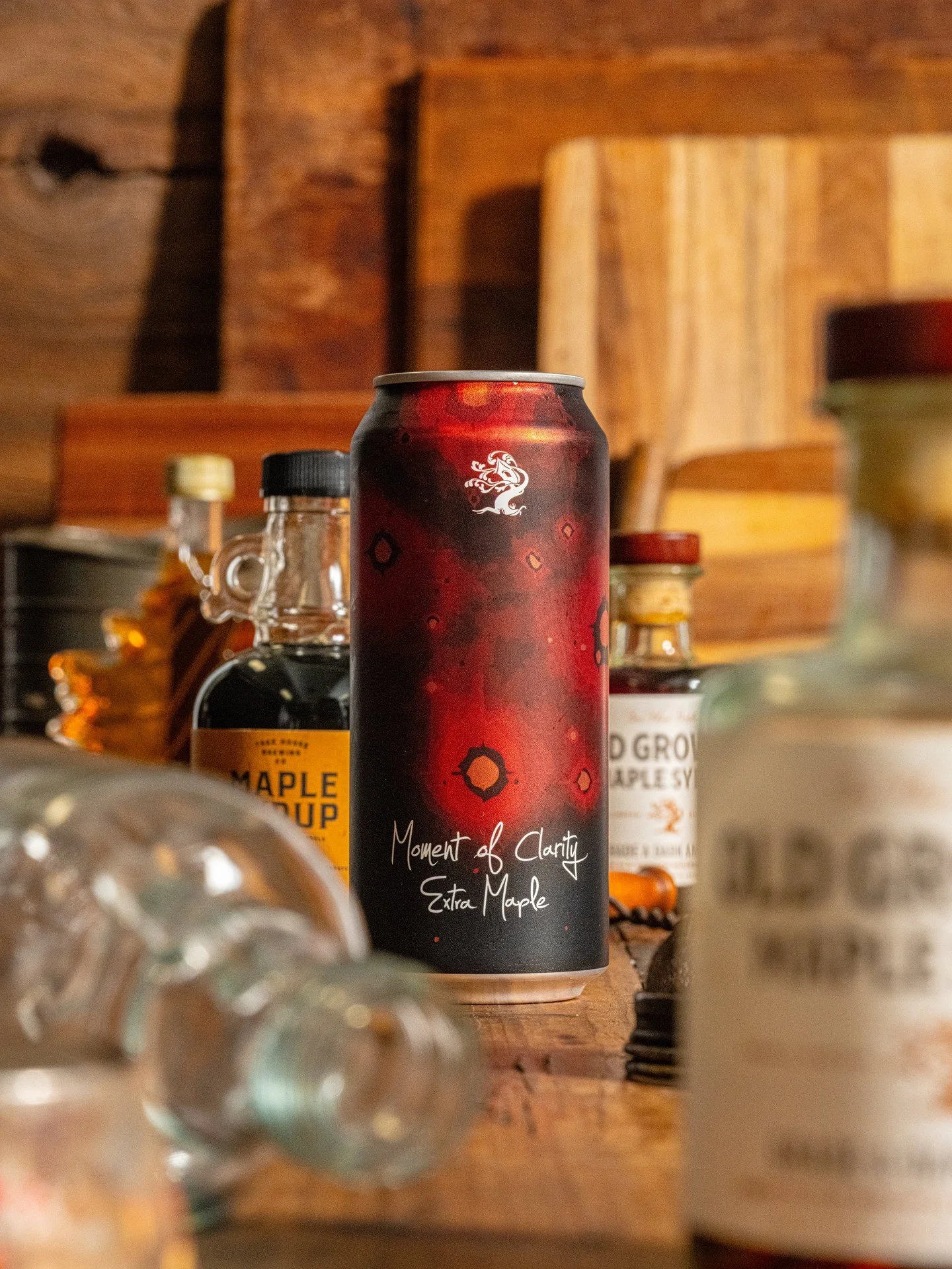 Moment of Clarity is a beer that just has the 'it' factor. Add extra maple, and it has even more of 'it'. 

One of our favorite Milk Stouts returns with even bolder maple flavor. Conditioned on our house-roasted coffee and dark chocolate, with bucket