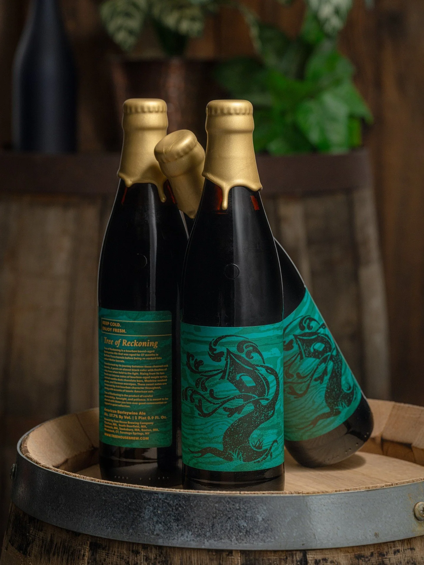 It's not every day we release a double-barrel barleywine. In fact, it's basically never. 

Tree of Reckoning.

Tree of Reckoning carries intense notes of bourbon-aged maple syrup, melted vanilla dark chocolate, Madeira-soaked plums, and German marzip