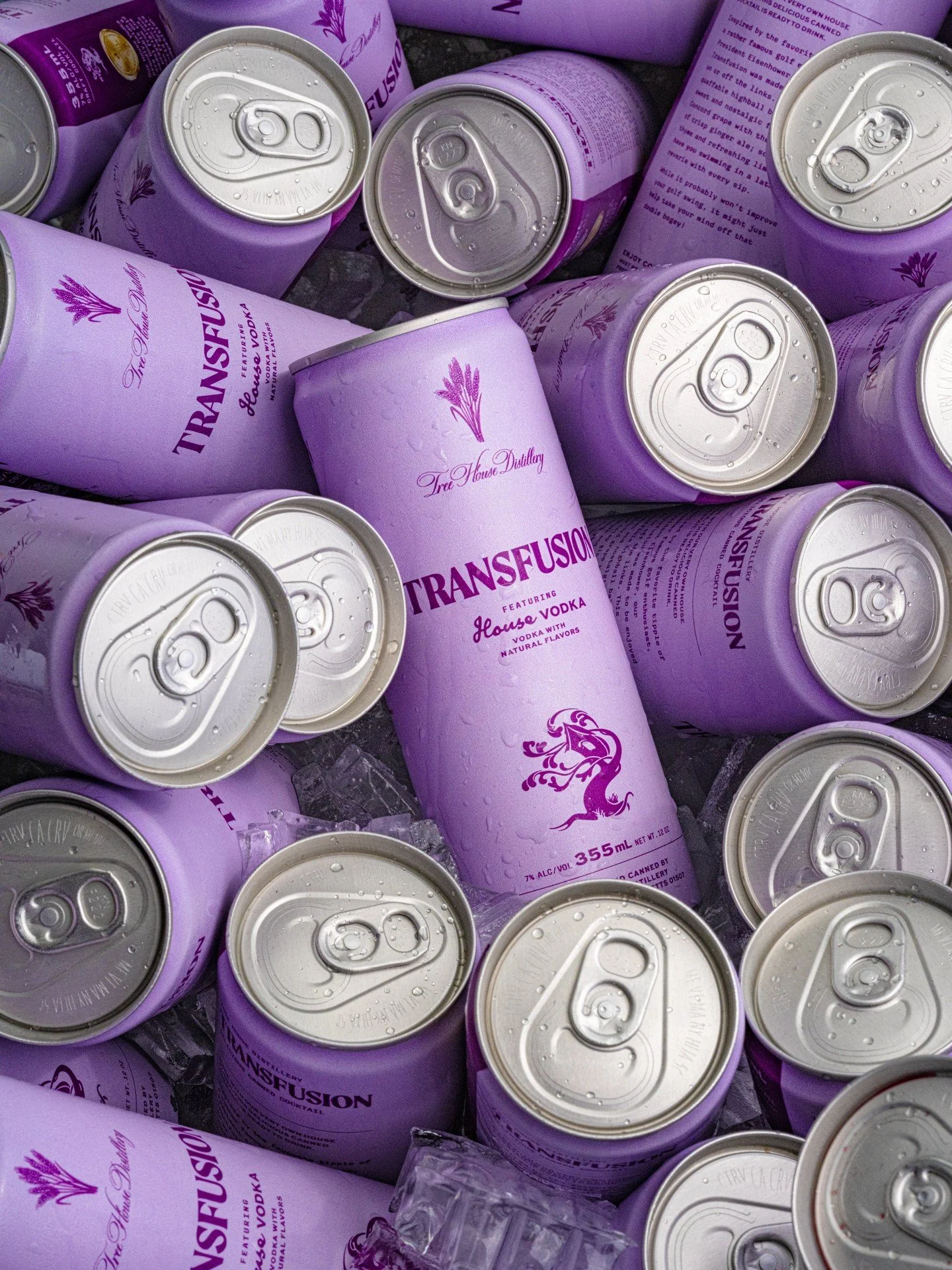 Haze won't be the only thing making your cooler purple this summer. 

Our Transfusion has been flying this winter and spring. 

Transfusion is a blend of our House Vodka, sweet Concord grape juice, a splash of ginger heat, and a hint of savory thyme 