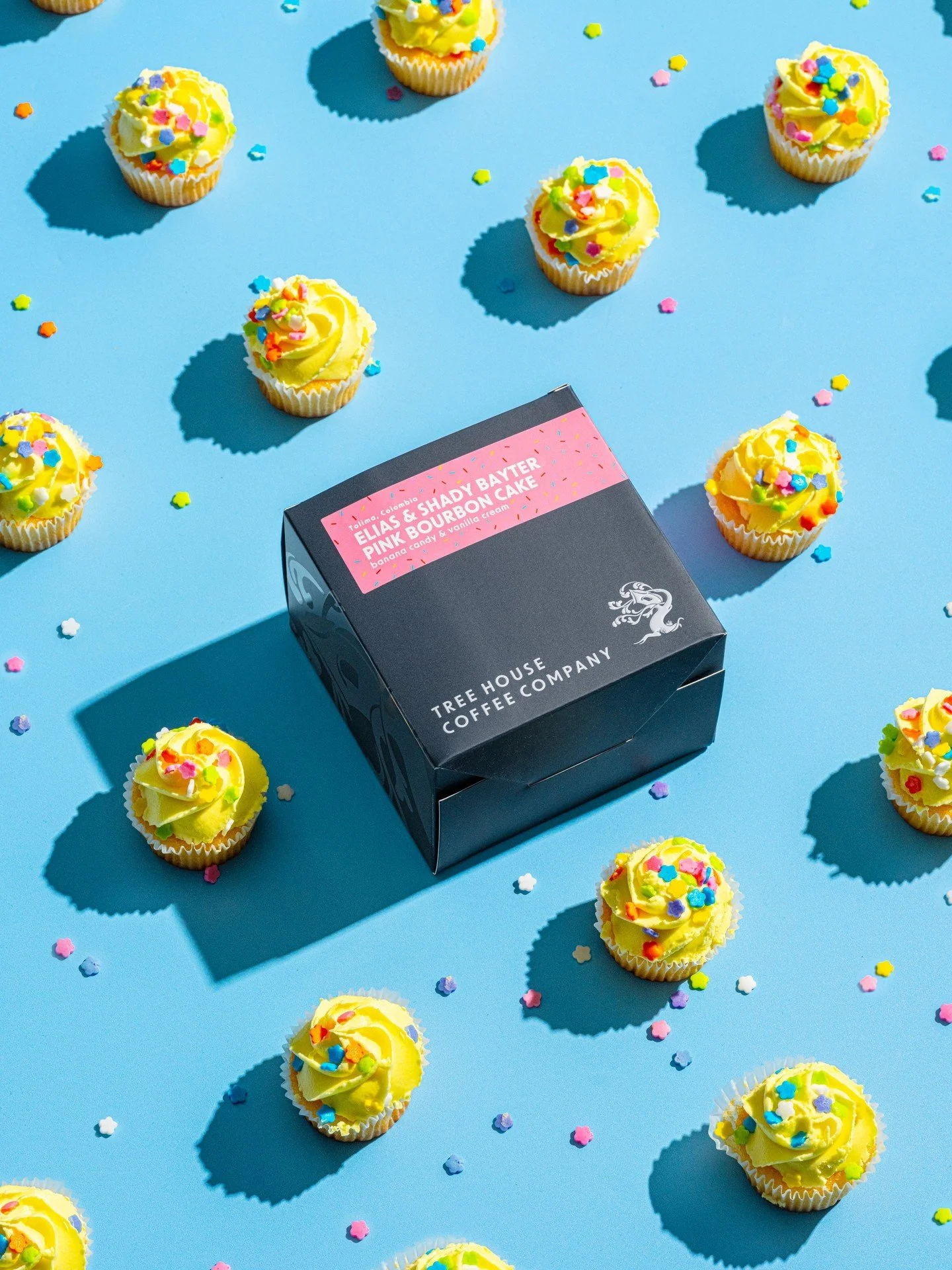 This coffee is no joke. 

Our newest limited box offering is a Pink Bourbon bean that, through a creative fermentation process, carries uncanny notes of birthday cake and rainbow-speckled vanilla frosting. Served piping hot with a splash of your favo