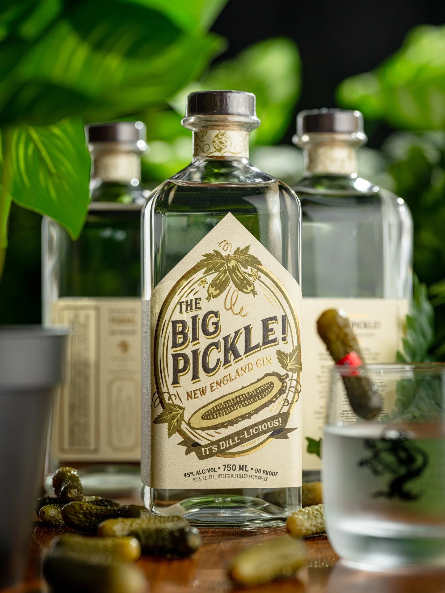 The Big Pickle! is back!

This Gin is zippy as all get-out, with refreshing flavors of cucumber, garden spice, a replenishing briny note, and cooling dill and caraway. Classic notes of juniper and citrus still abound, making it a wonderful twist on y
