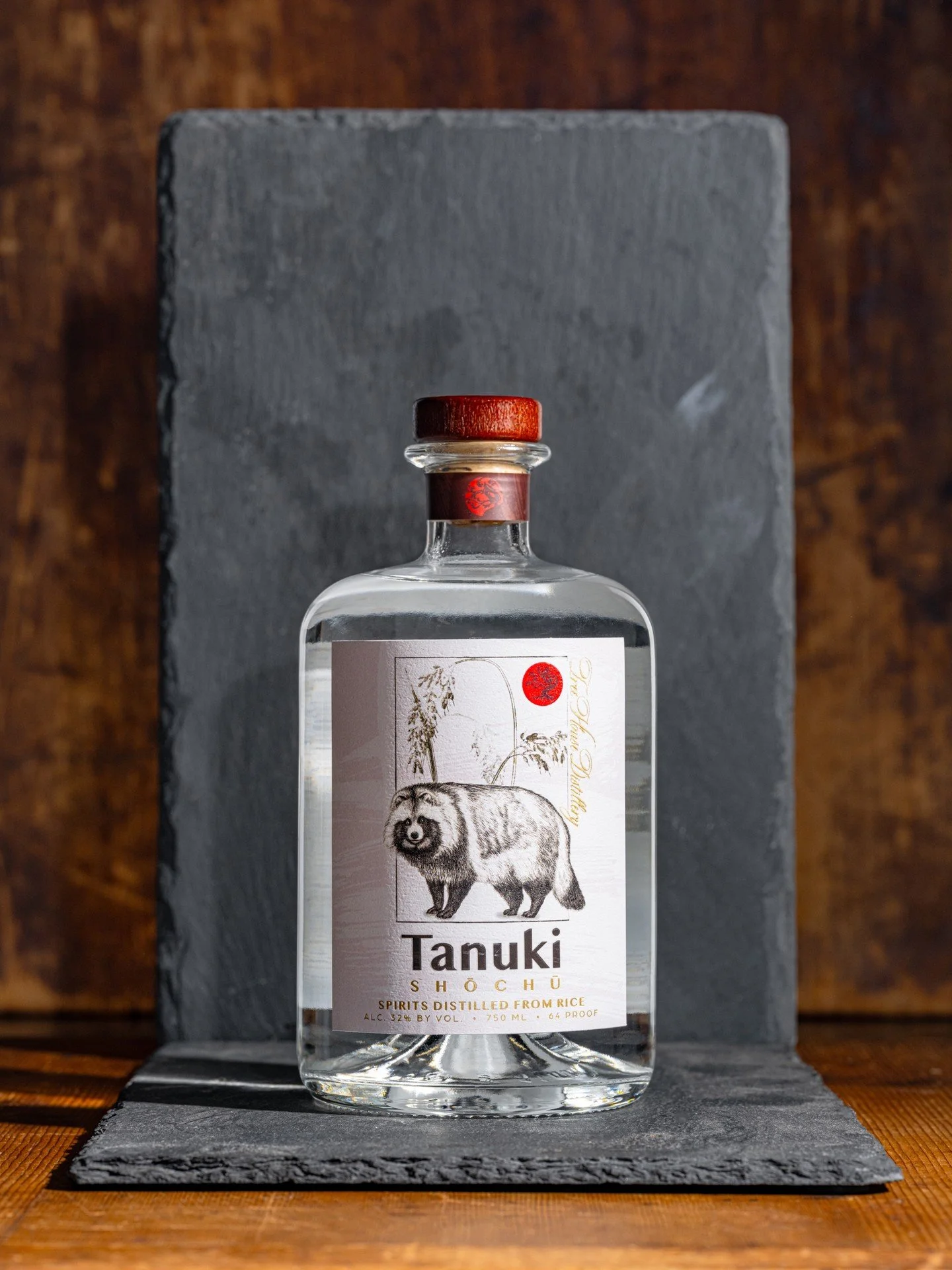 Tanuki is a traditional Shōchū. While a lesser-known libation than Japanese Sake, we find it even more approachable as its pleasant sweetness and subtle tropical aromas of coconut, mango, and banana invite sip after sip.

Our Shōchū, like all our spi
