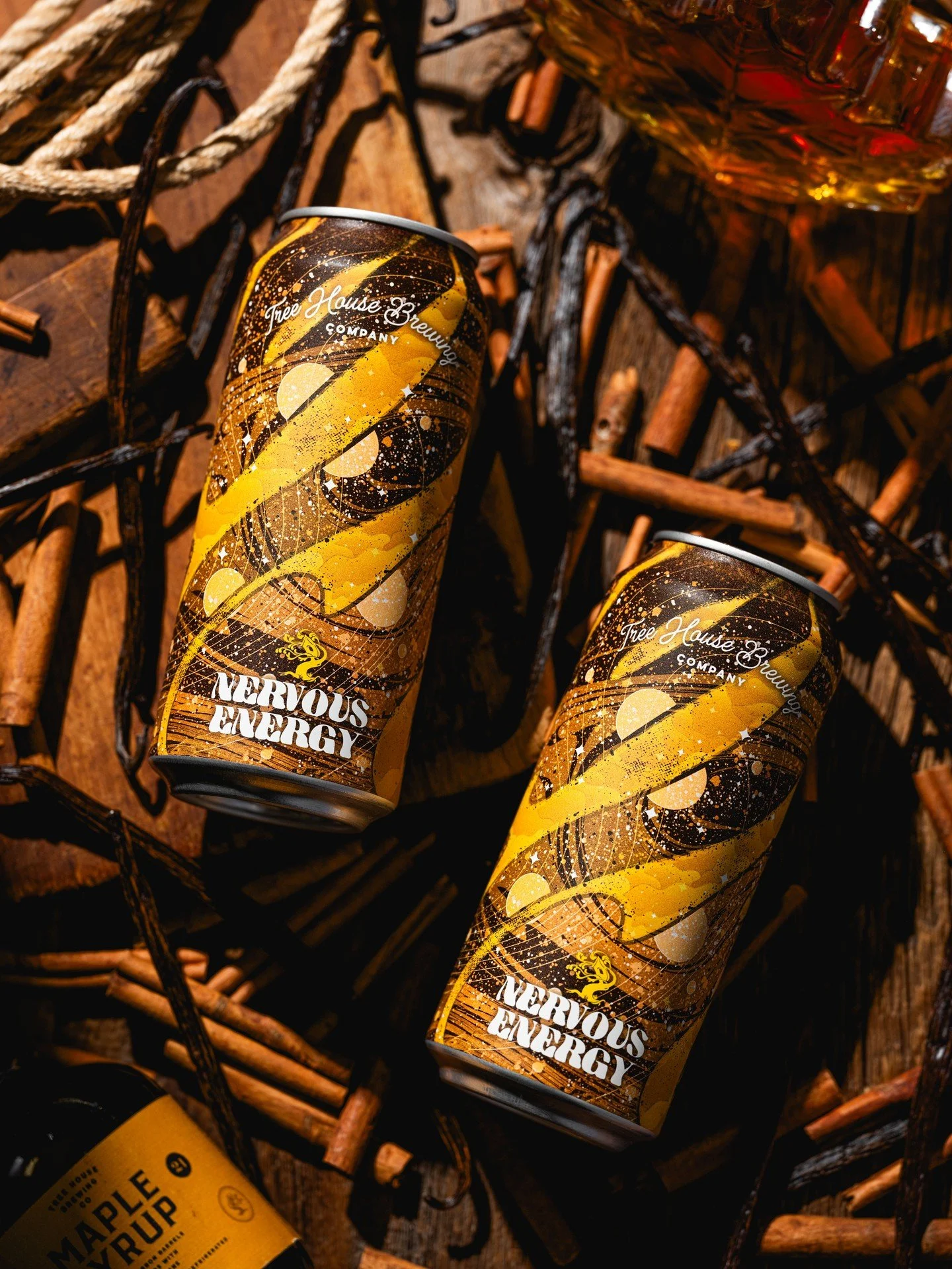 Who doesn&rsquo;t love a glass of French toast?

Nervous Energy is a delectable Imperial Milk Stout featuring maple syrup, cinnamon, and fresh vanilla beans. With a warming maple aroma, layers of mellow vanilla swirl within its chocolatey body. Condi