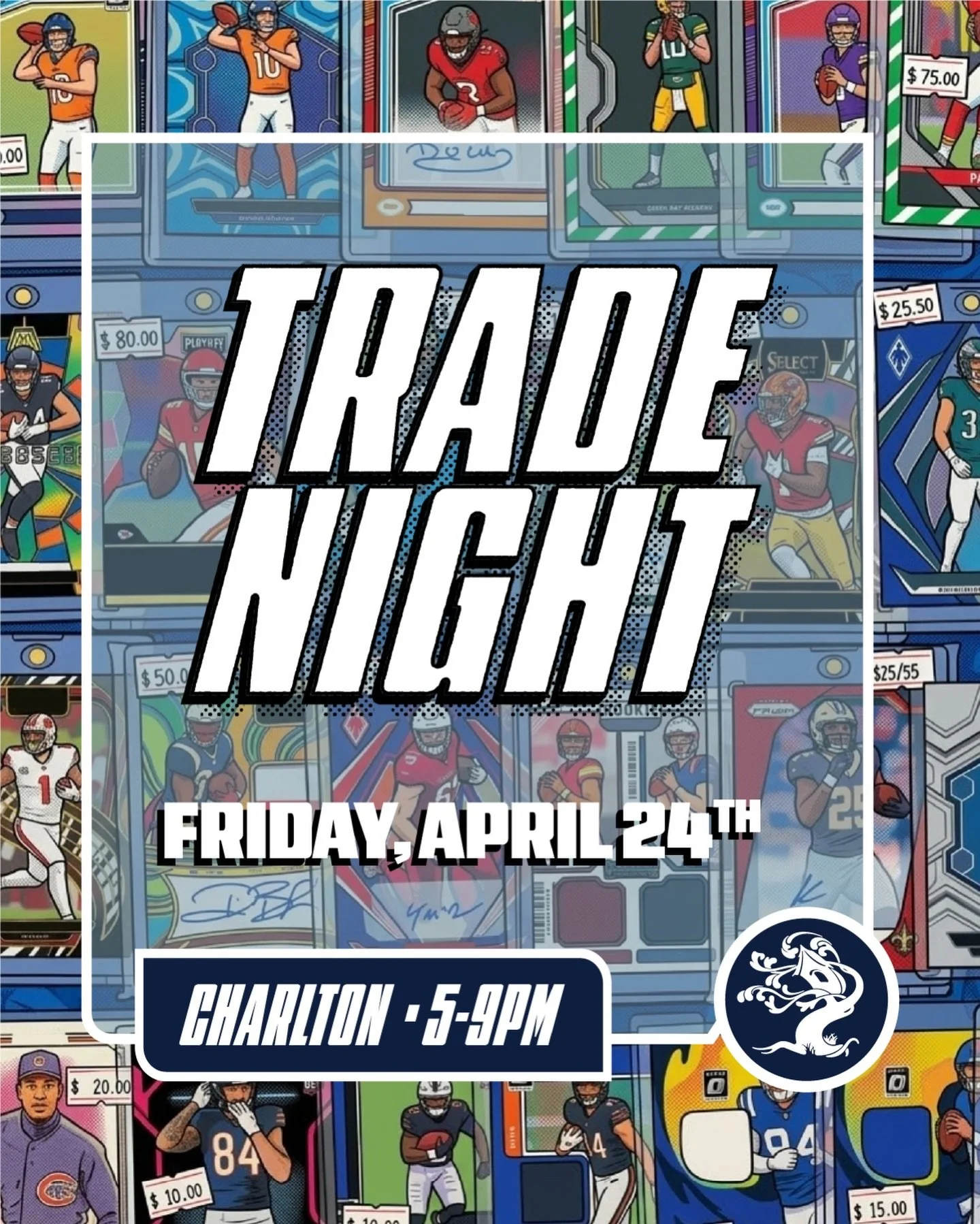 Reminder, reminder - come one come all to our second Trade Night in Charlton!

We had a blast during the first event and we&rsquo;re looking forward to going bigger and better with the second!

See you here, slabs and all.

@titletownsportsshop
@fear