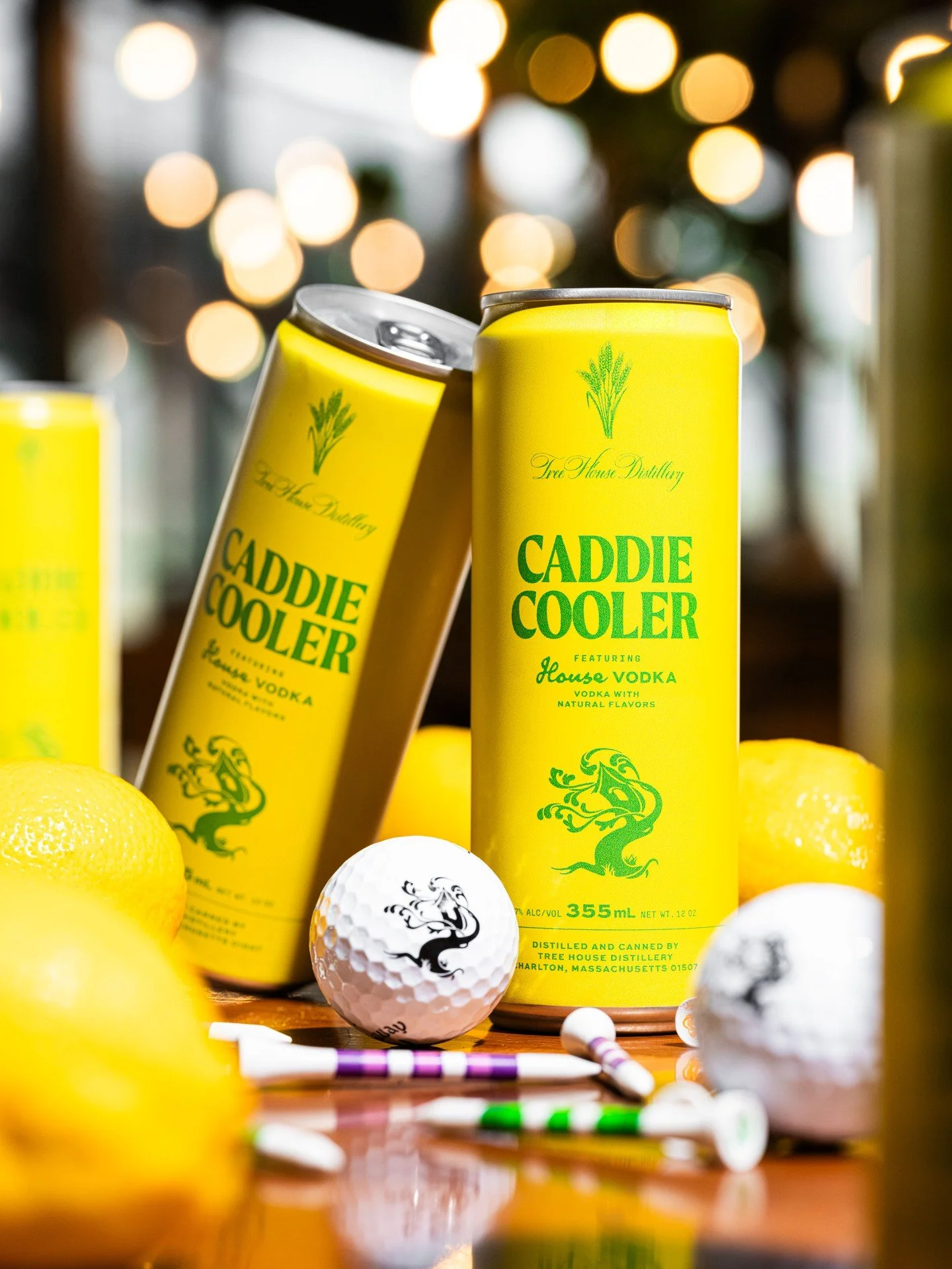 Caddie Cooler captures a feeling. 

Made with our mellow House Vodka and a blend of bright lemonade and sweetened black tea, it&rsquo;s the ultimate on or off the course. 

💛💚