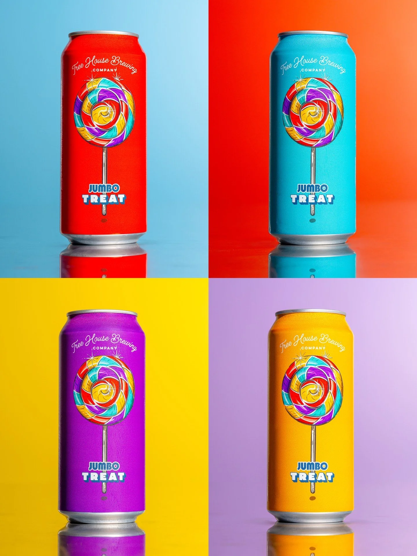 Caution: Oversized Load ⚠️🚧

Jumbo Treat is an insanely hopped Double IPA that bursts with notes of orange juice, orange gummies, mango sherbet, and tropical fruit bubble gum!

Aggressive cold-side hopping techniques with tropical hop blends create 