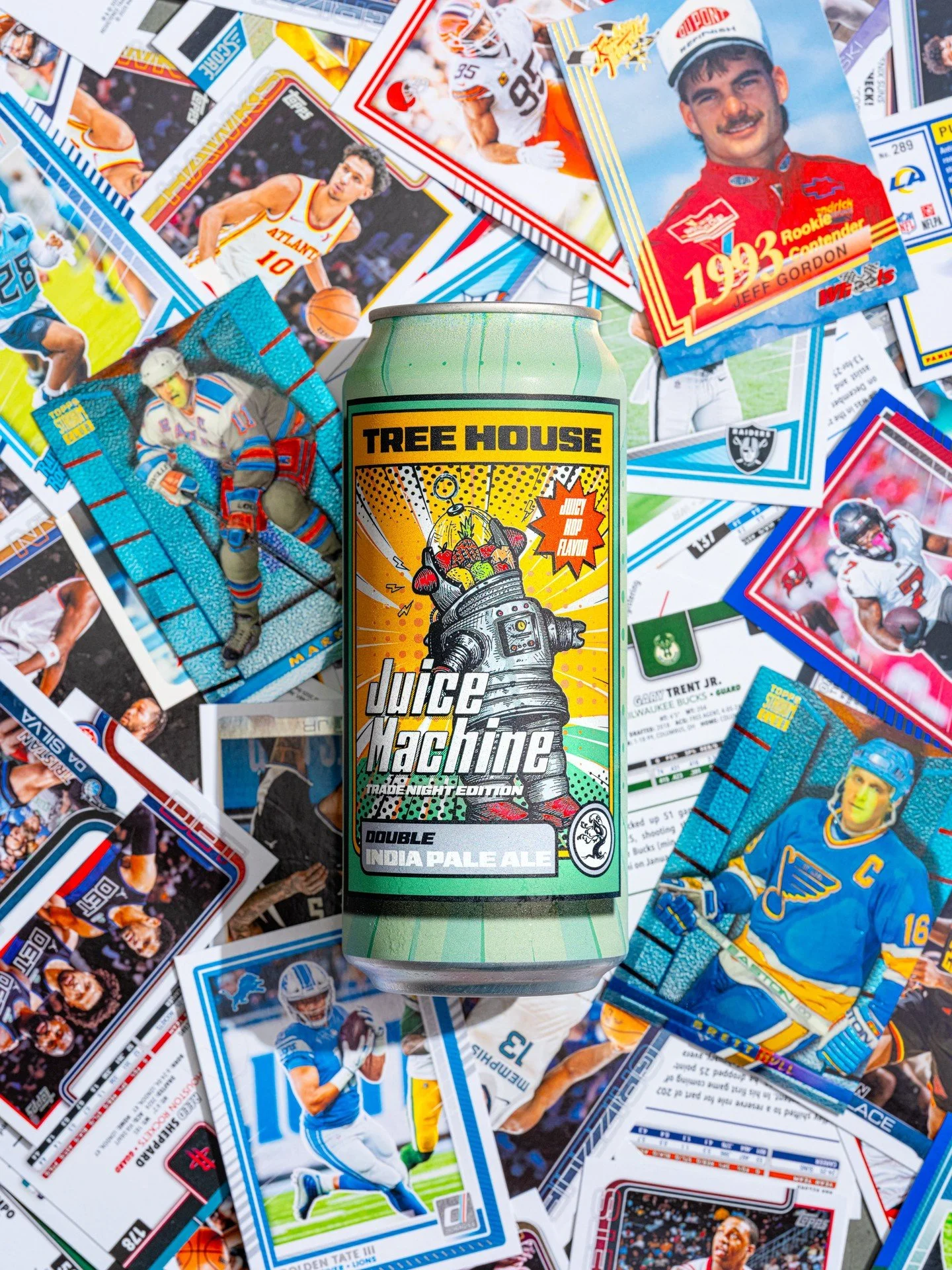 Tonight, we will once again make deals, make friends, and drink fresh, juicy beer.

To celebrate, we have our second Edition of custom Trade Night cans, this time featuring Juice Machine. 

We&rsquo;re flush with local vendors, shops, and hopefully y