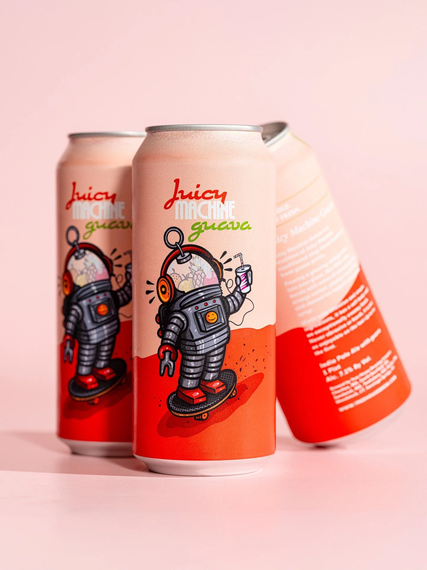 Juicy Machine goes to the guava spa.

Our Juicy Machine approach brings out the softer side of hops. On top of our juiciest hop lots, we added buckets of creamy guava pur&eacute;e for this tropical joy in a glass.