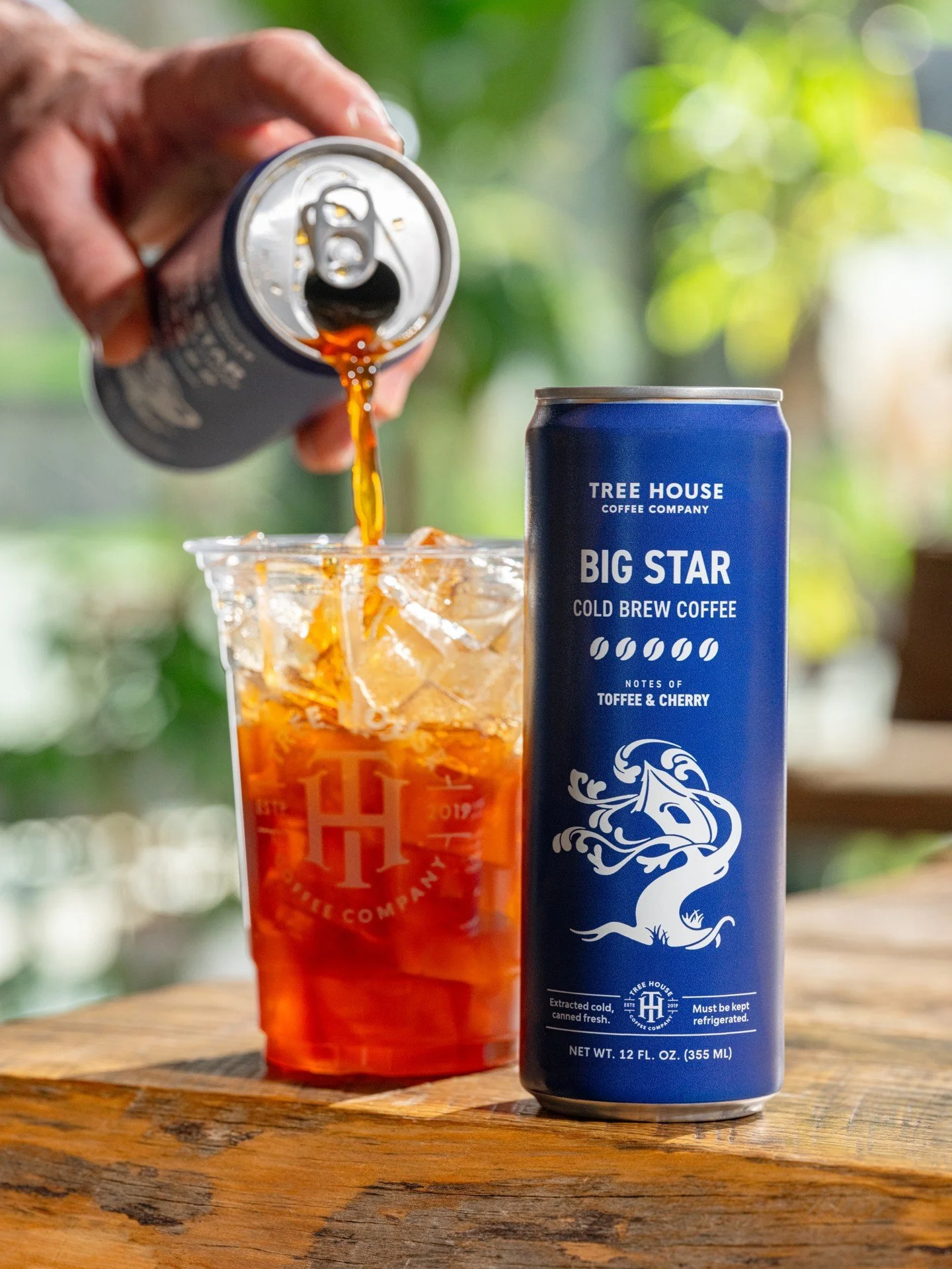 Tree House Cold Brew. 🎯

Today we have a fresh batch of Big Star: a beacon in our constellation of Cold Brew offerings.🌟

It is delicate and crisp, with notes of sweet milk chocolate, amaretto, and pear, balanced by a nougat-like body and pleasant 