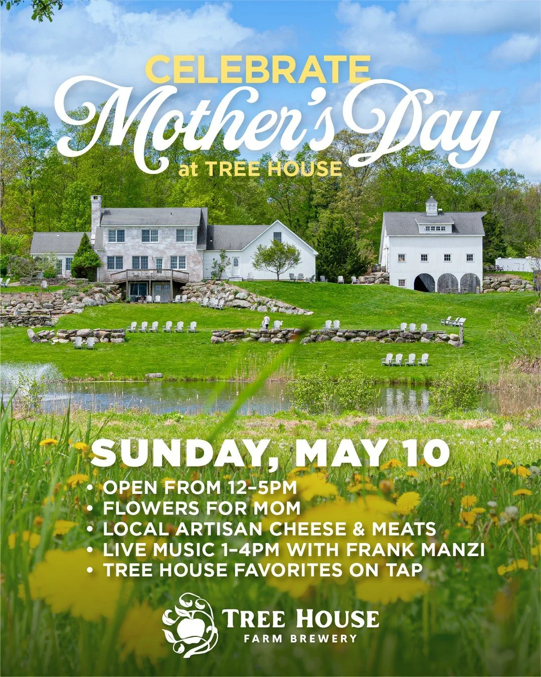 Perhaps our favorite low-key day of the year: Mother's Day at Tree House Farm Brewery. 

Our farm is an oasis of sorts, a place that feels far removed from an ever-encroaching, busy world. Behind the scenes, a mountain of work takes place every day a