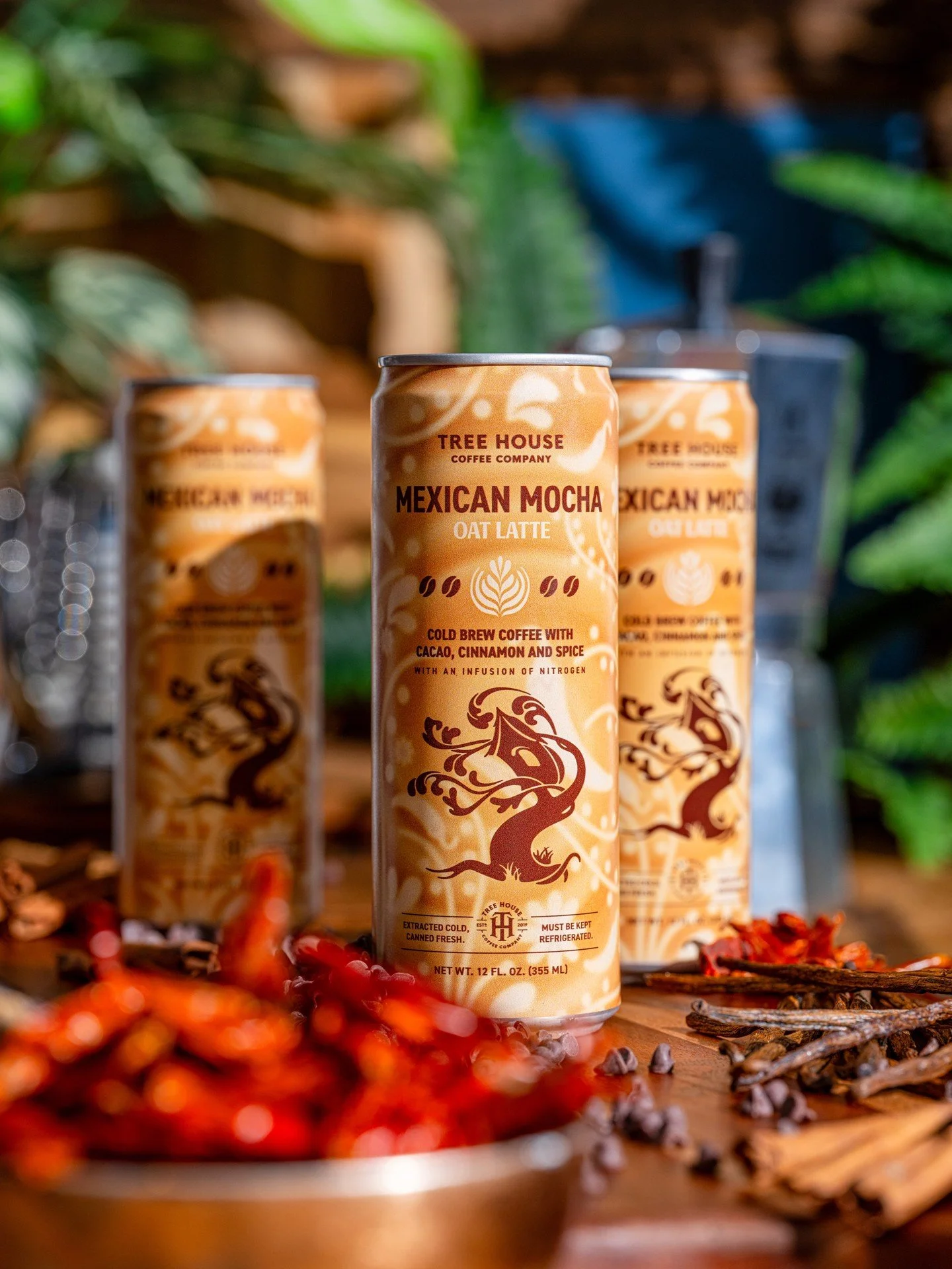 Mexican Mocha Oat Latte is our ode to the birthplace of chocolate. It is a rich, velvety embrace of chocolate notes, harmoniously balanced with subtle warming hints of cinnamon, nutmeg, and ancho.

Have you heard of Mexican drinking chocolate? It is 